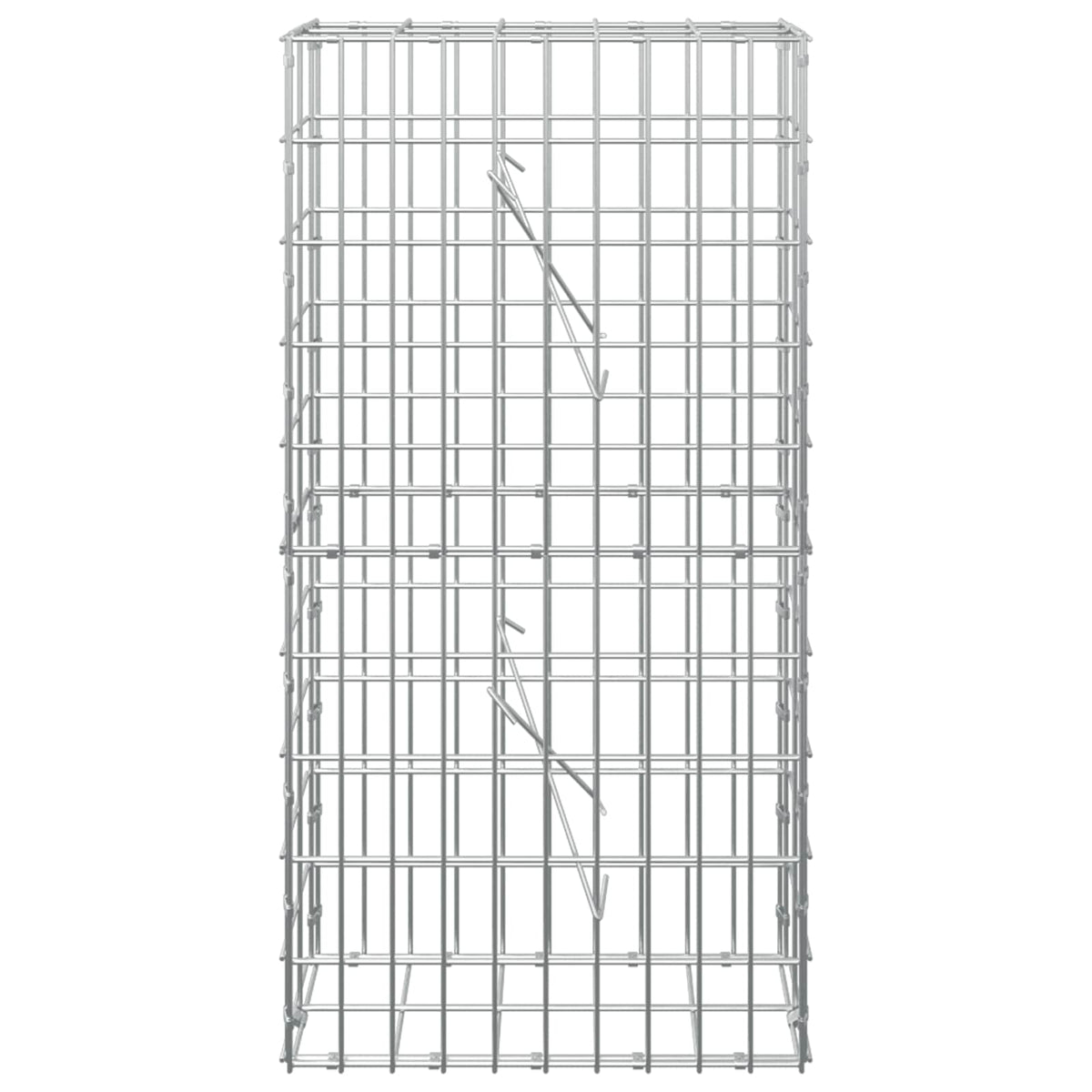 Γκαμπιόν με σύρμα 3,5 mm και πλέγμα 5x10 cm 50x10x100 εκ - Pakobazaar