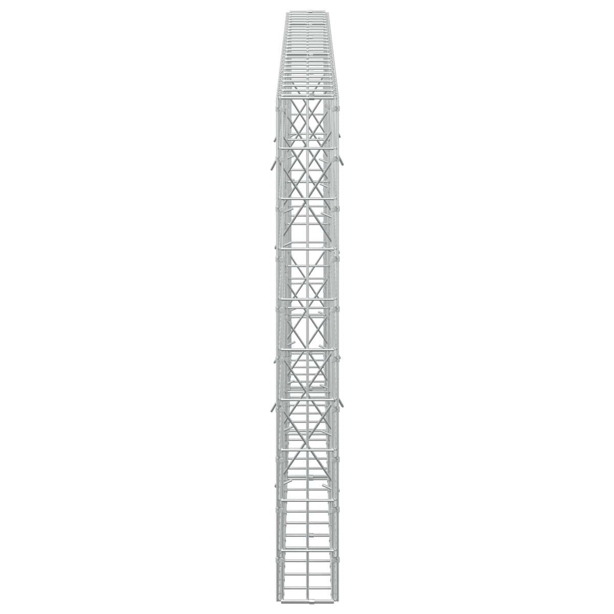 Γκαμπιόν με σύρμα 3,5 mm και πλέγμα 5x10 cm 250x10x100 εκ - Pakobazaar