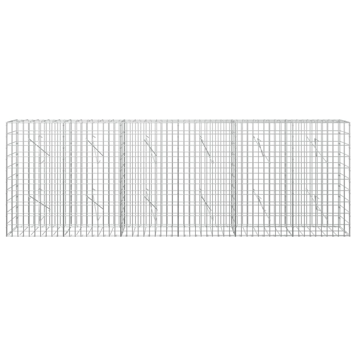 Γκαμπιόν με σύρμα 3,5 mm και πλέγμα 5x10 cm 300x10x100 εκ - Pakobazaar