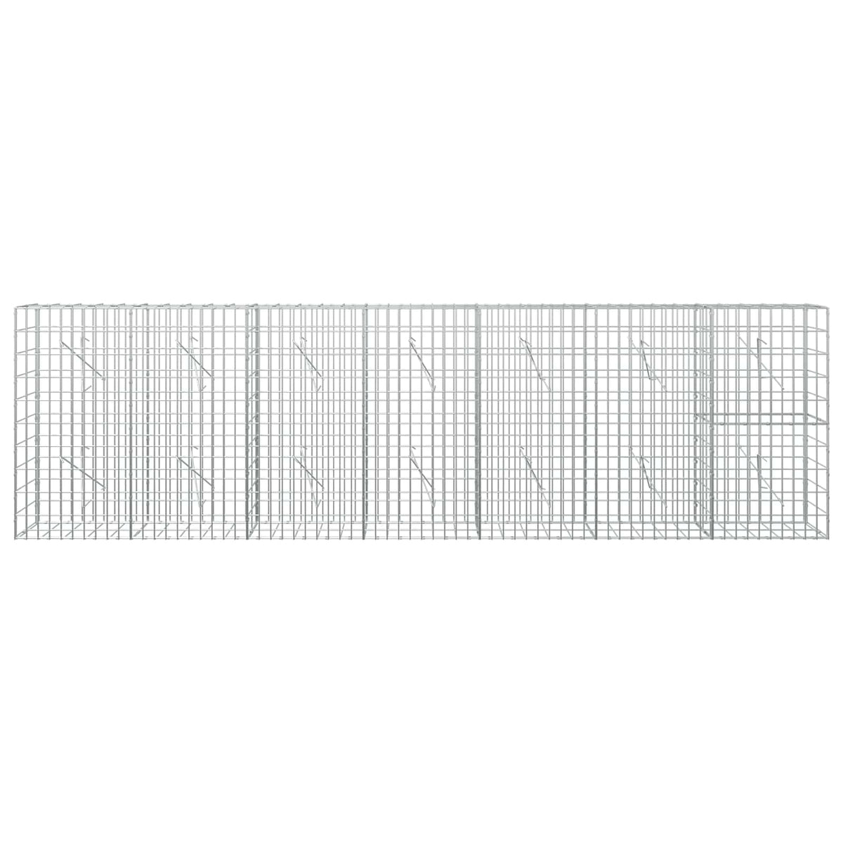 Γκαμπιόν με σύρμα 3,5 mm και πλέγμα 5x10 cm 350x10x100 εκ