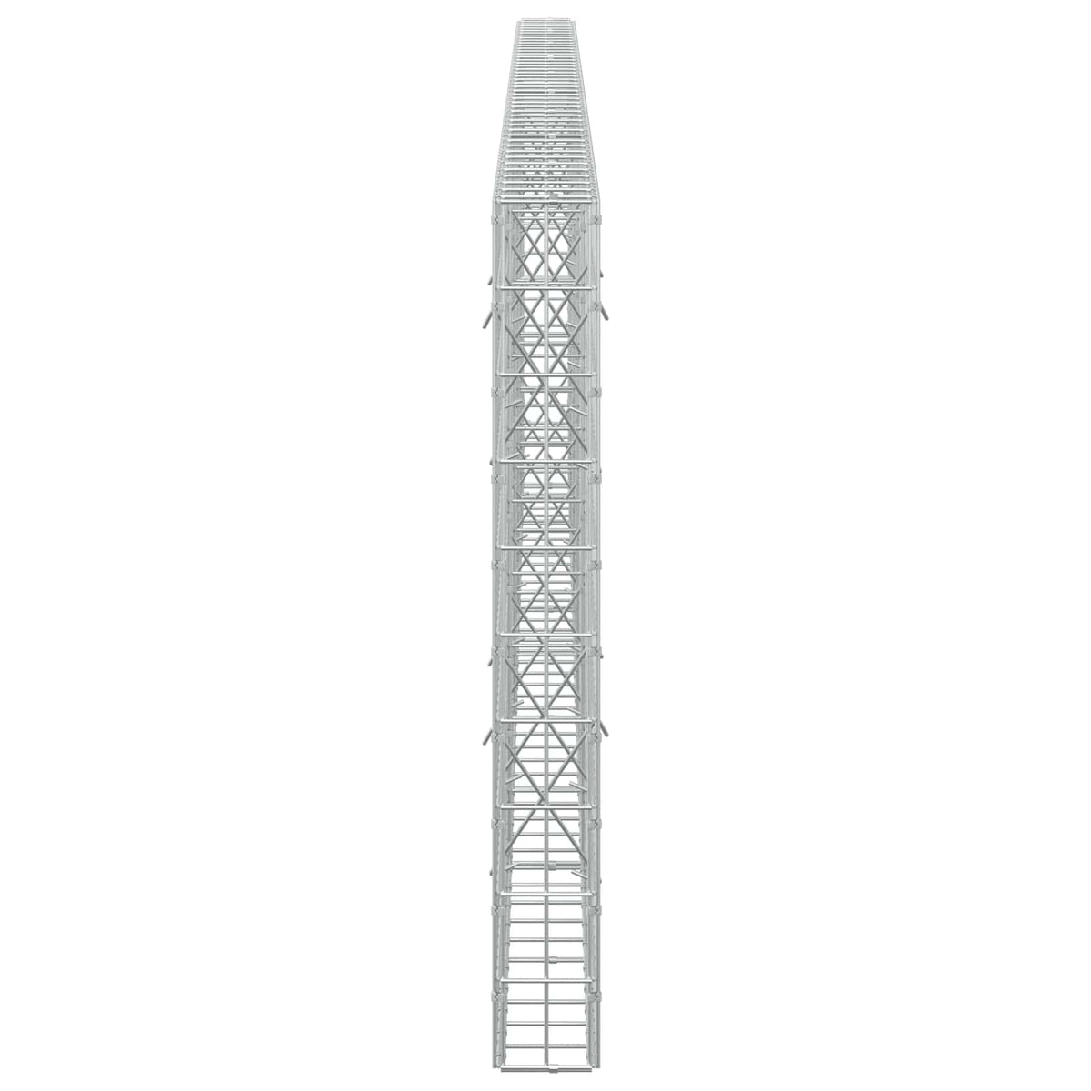 Γκαμπιόν με σύρμα 3,5 mm και πλέγμα 5x10 cm 450x10x100 εκ. - Pakobazaar