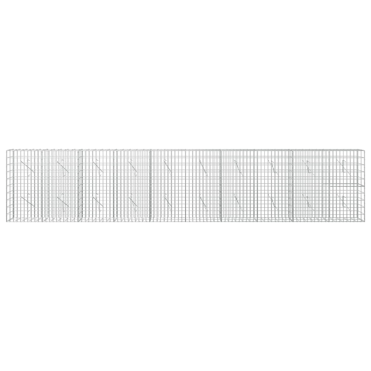 Γκαμπιόν με σύρμα 3,5 mm και πλέγμα 5x10 cm 500x10x100 εκ - Pakobazaar