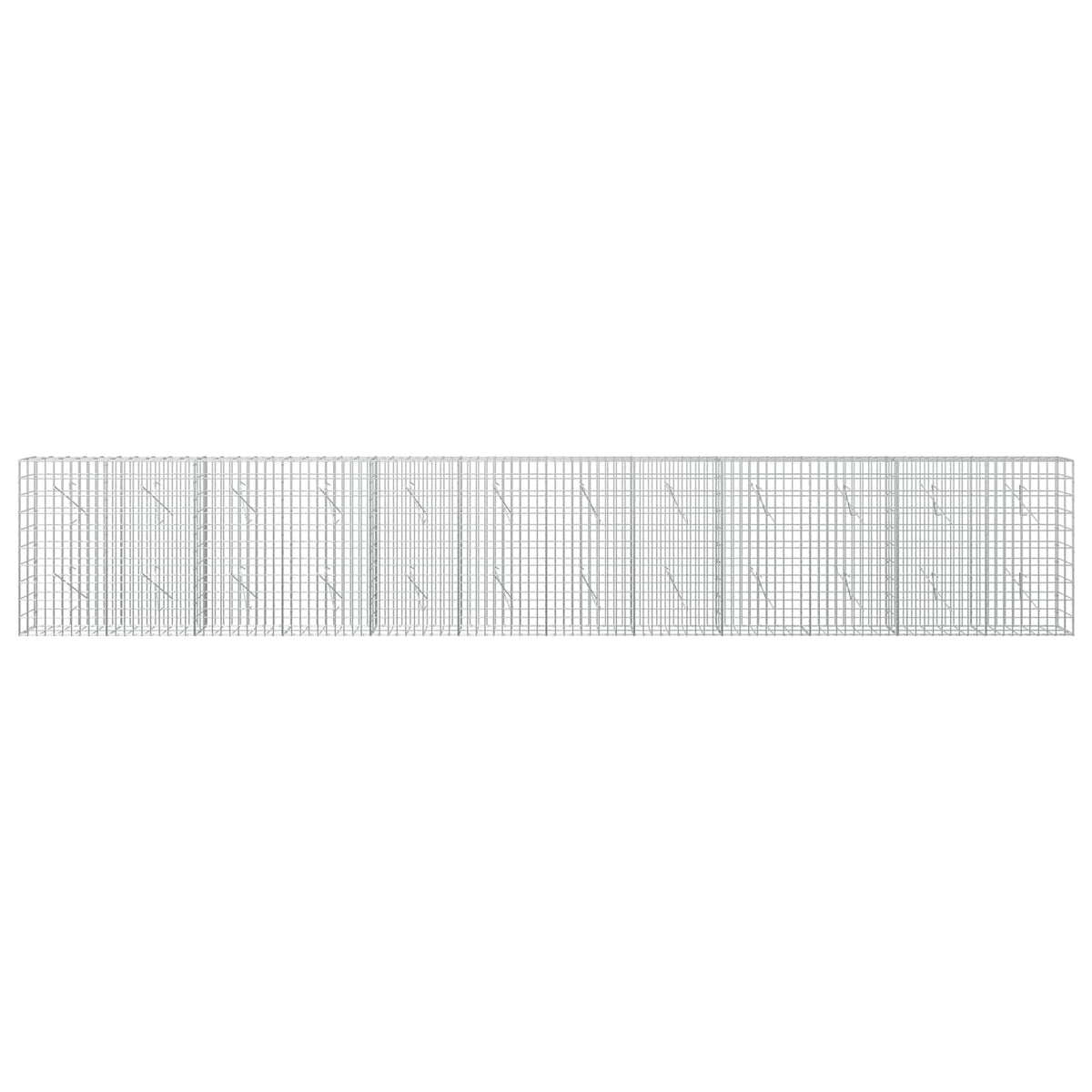 Γκαμπιόν με σύρμα 3,5 mm και πλέγμα 5x10 cm 600x10x100 εκ