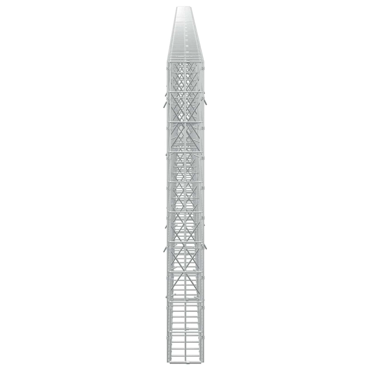 Γκαμπιόν με σύρμα 3,5 mm και πλέγμα 5x10 cm 800x10x100 εκ - Pakobazaar