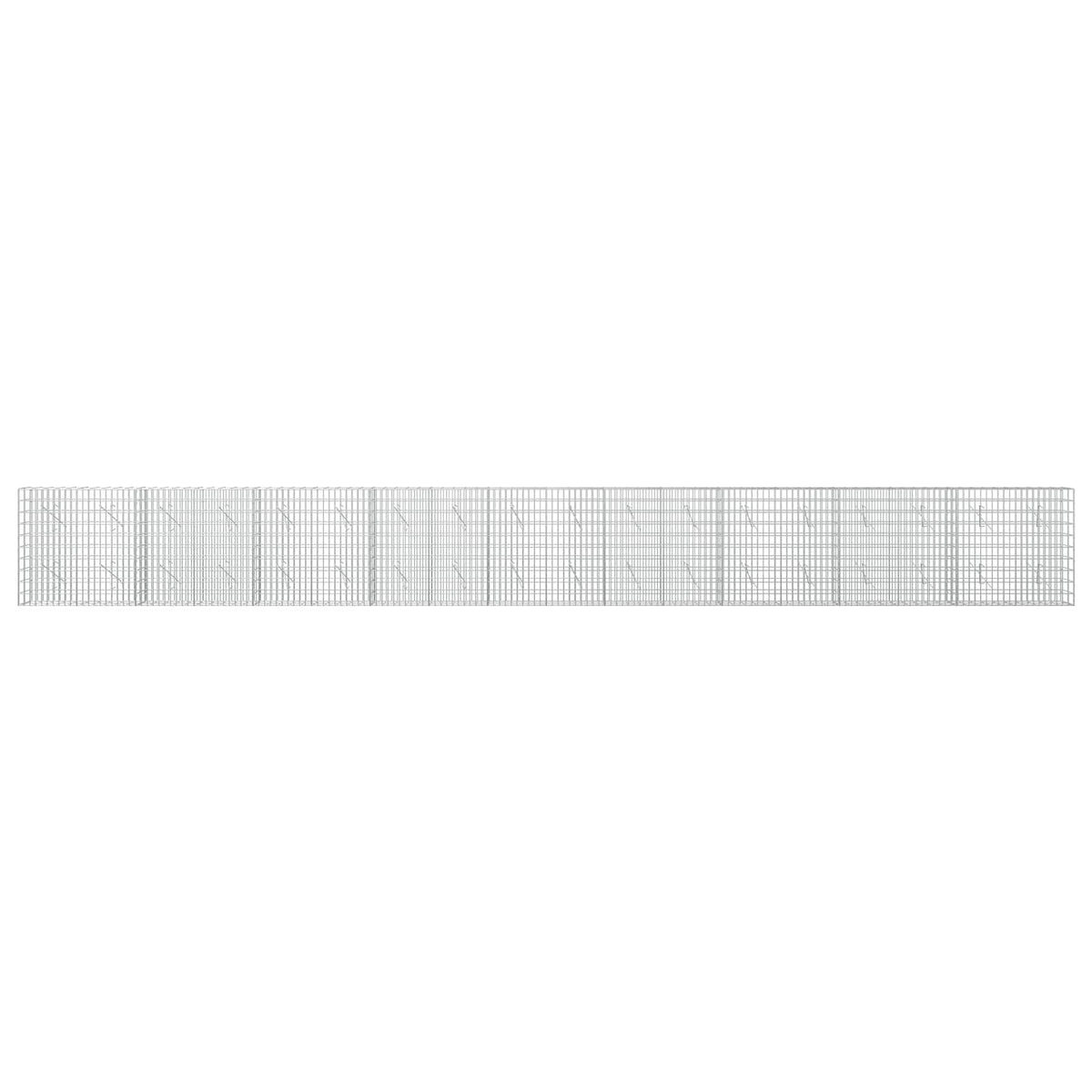 Γκαμπιόν με σύρμα 3,5 mm και πλέγμα 5x10 cm 900x10x100 εκ - Pakobazaar