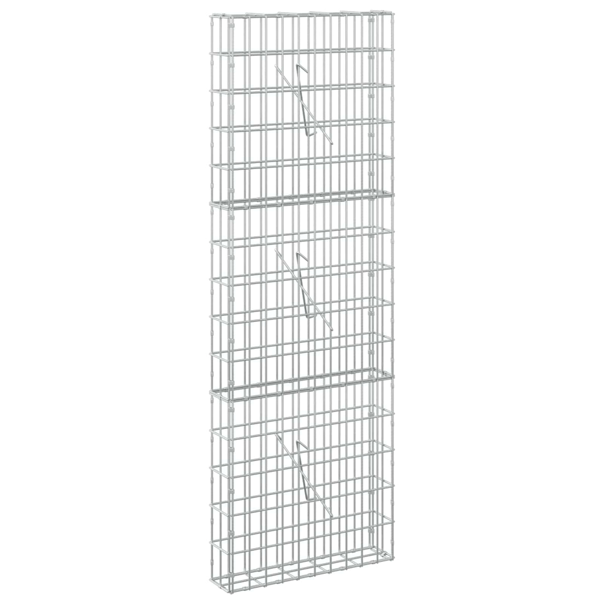 Γκαμπιόν με σύρμα 3,5 mm και πλέγμα 5x10 cm 50x10x150 εκ. - Pakobazaar