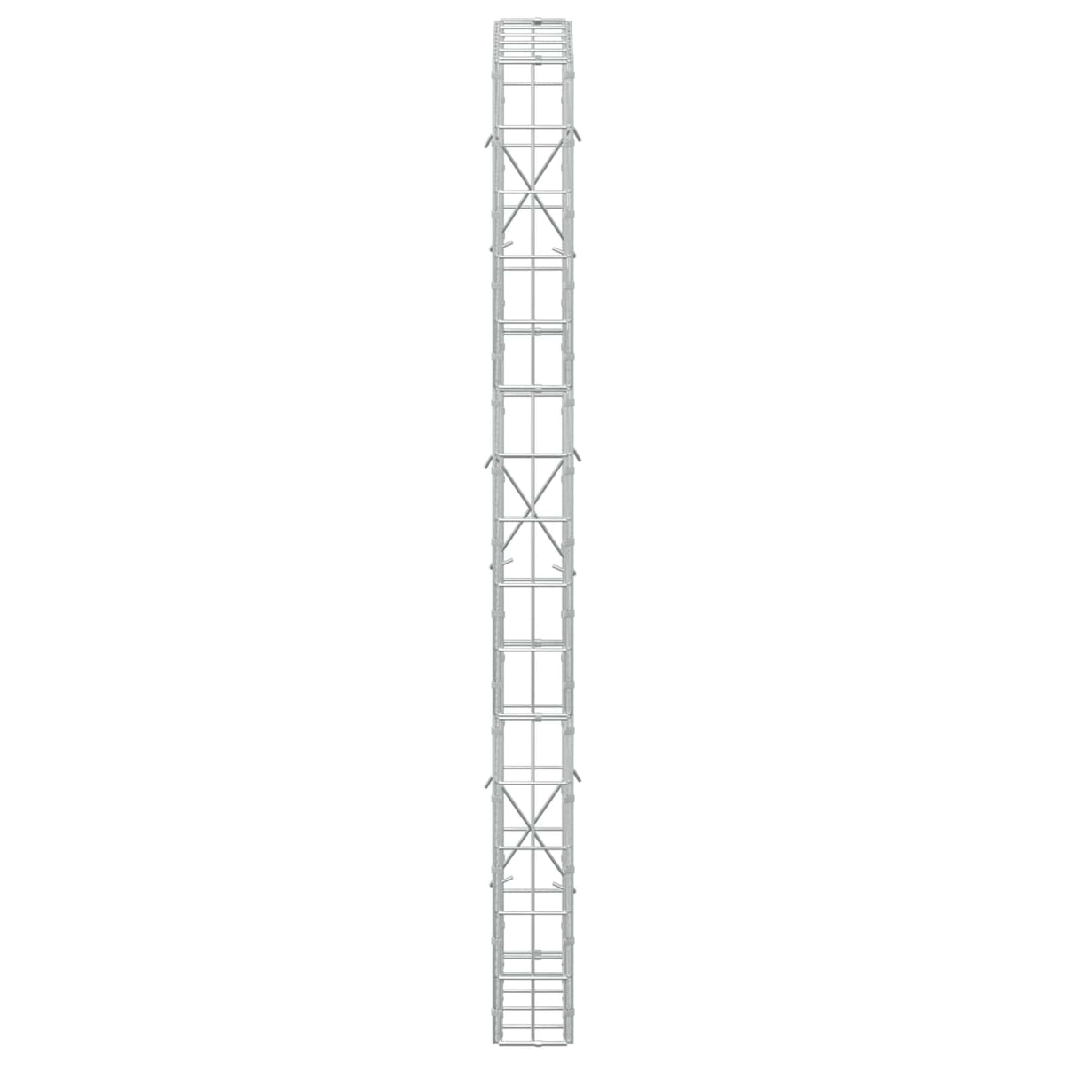 Γκαμπιόν με σύρμα 3,5 mm και πλέγμα 5x10 cm 50x10x150 εκ. - Pakobazaar