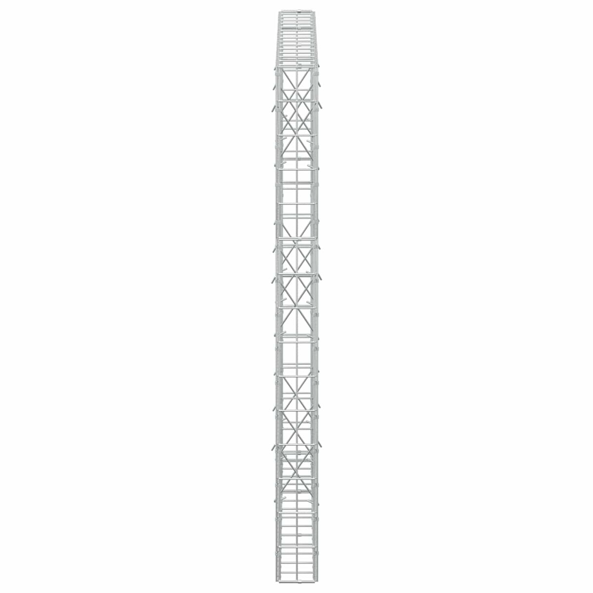 Γκαμπιόν με σύρμα 3,5 mm και πλέγμα 5x10 cm 150x10x150 εκ - Pakobazaar