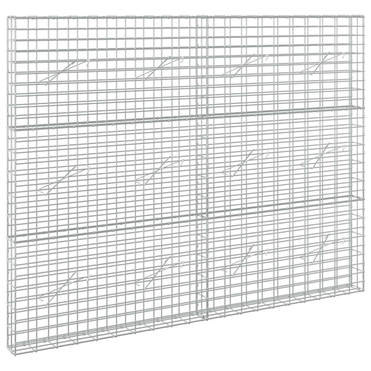 Γκαμπιόν με σύρμα 3,5 mm και πλέγμα 5x10 cm 200x10x150 εκ - Pakobazaar
