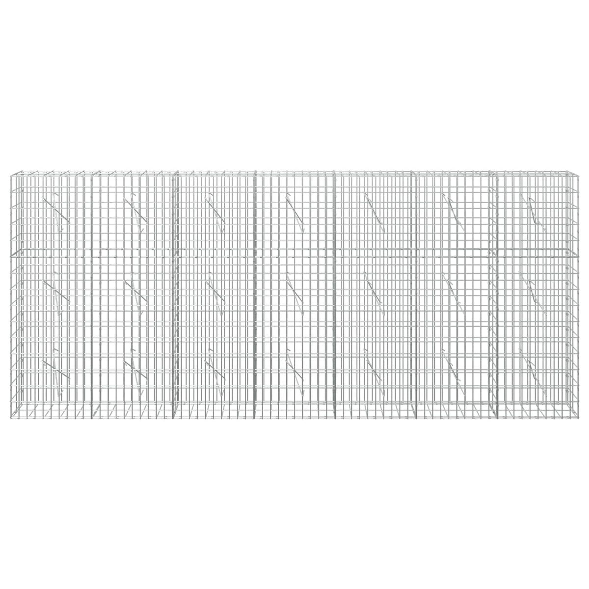 Γκαμπιόν με σύρμα 3,5 mm και πλέγμα 5x10 cm 350x10x150 εκ - Pakobazaar