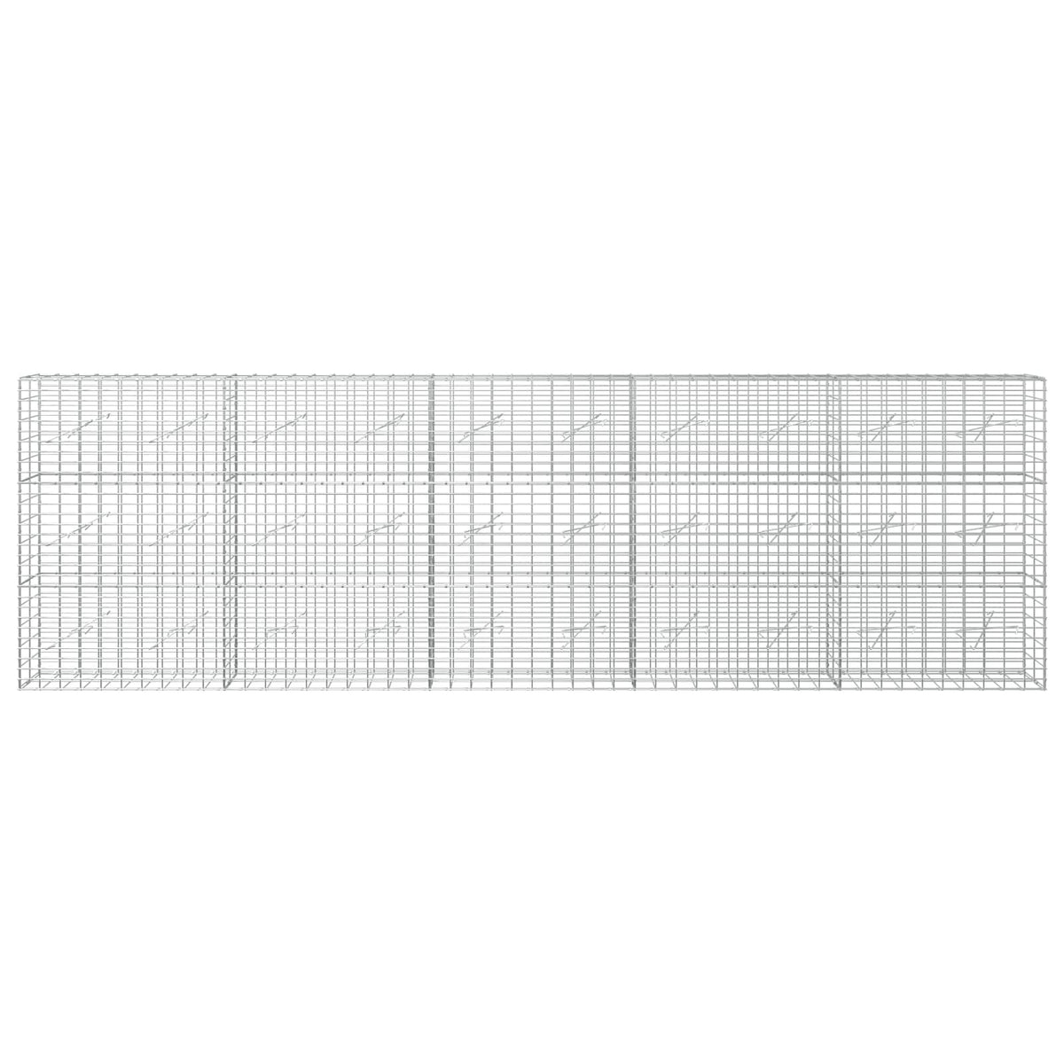 Γκαμπιόν με σύρμα 3,5 mm και πλέγμα 5x10 cm 500x10x150 εκ