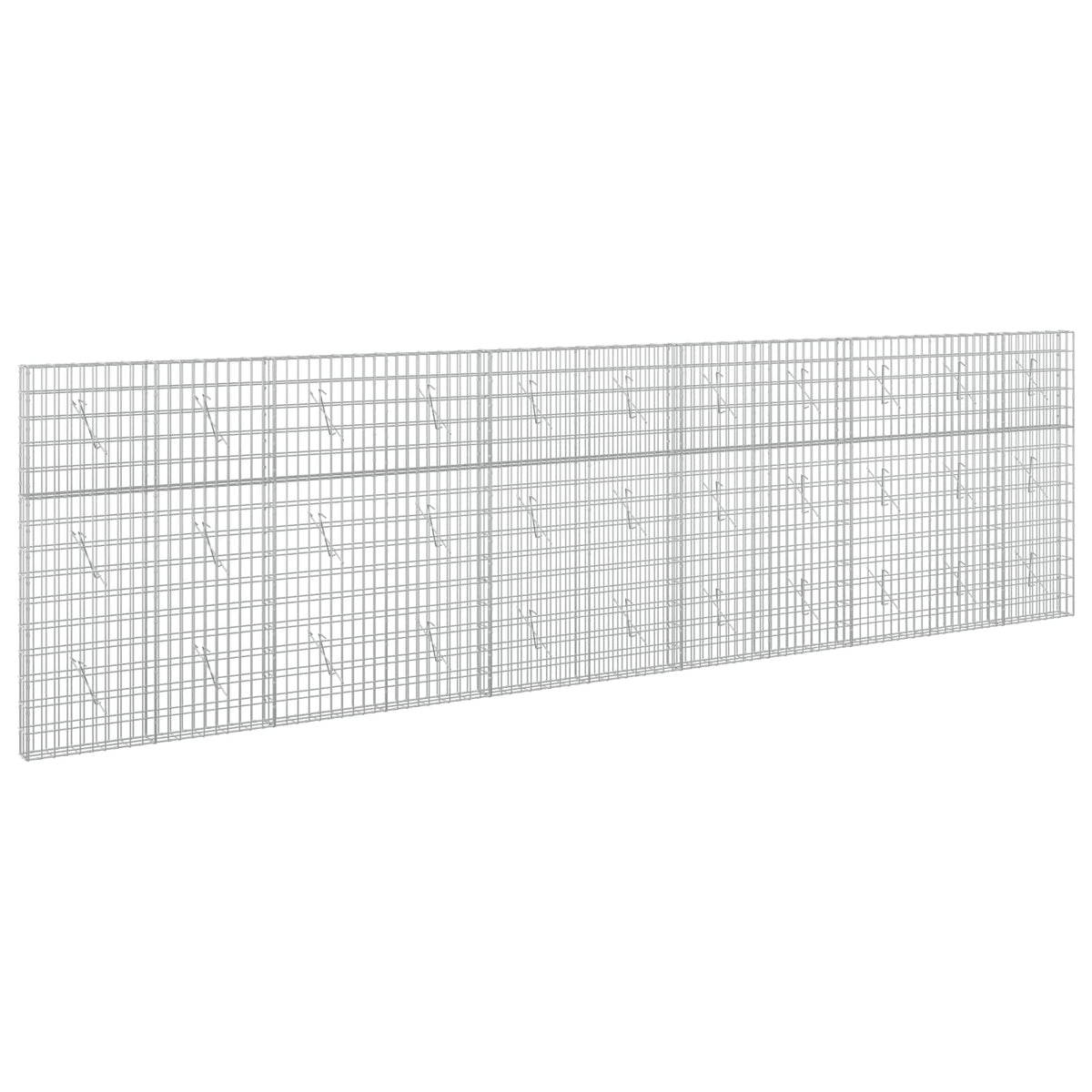 Γκαμπιόν με σύρμα 3,5 mm και πλέγμα 5x10 cm 550x10x150 εκ - Pakobazaar