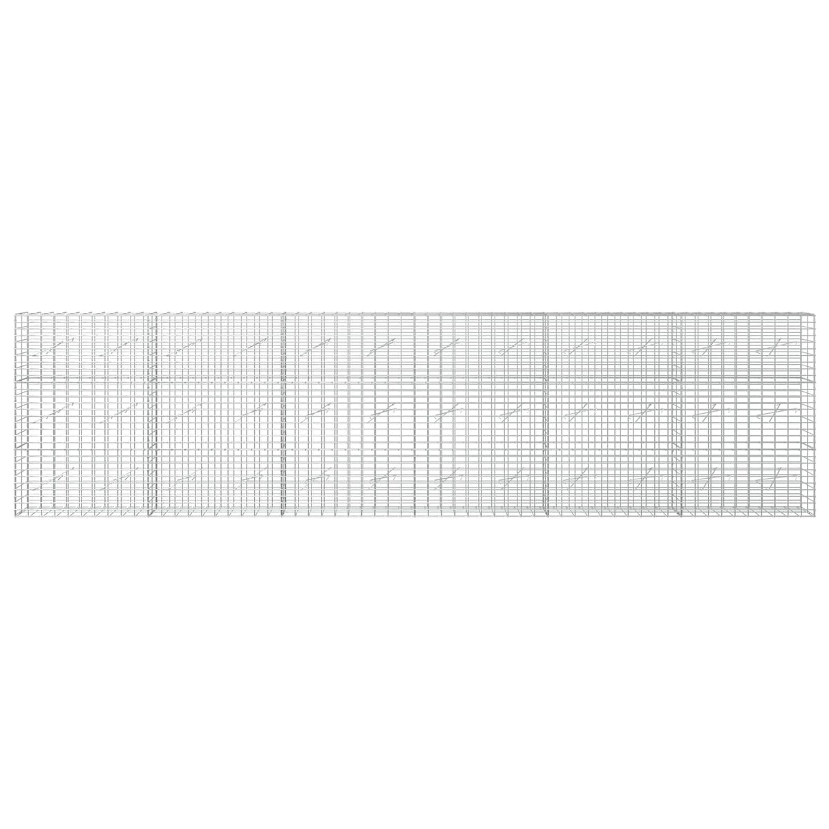 Γκαμπιόν με σύρμα 3,5 mm και πλέγμα 5x10 cm 600x10x150 εκ - Pakobazaar