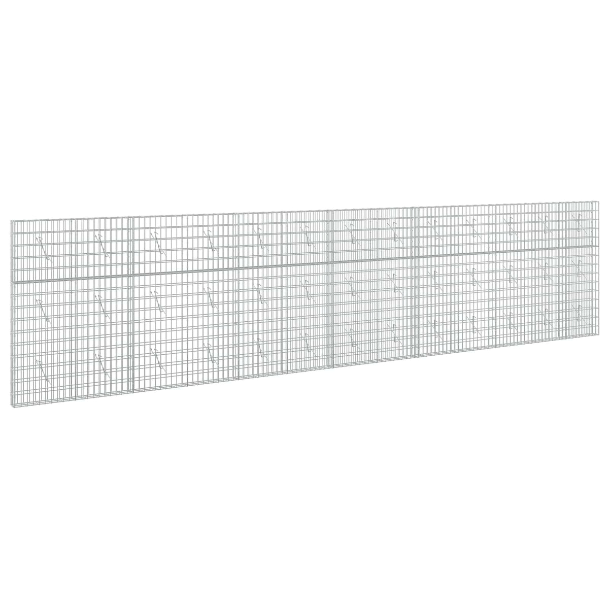 Γκαμπιόν με σύρμα 3,5 mm και πλέγμα 5x10 cm 650x10x150 εκ - Pakobazaar