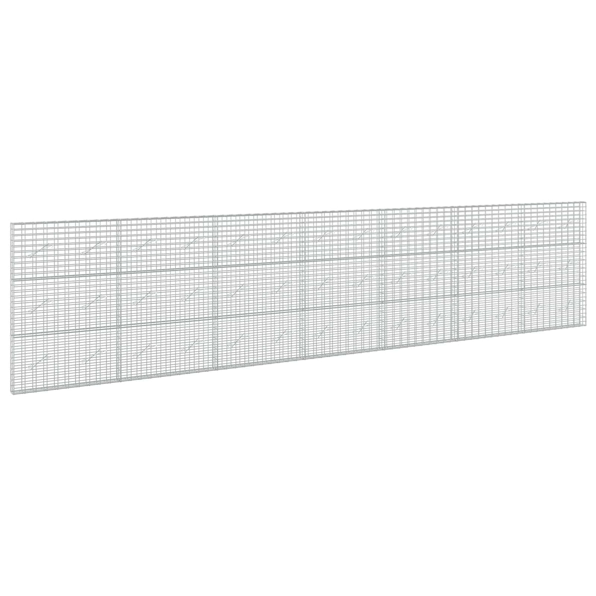 Γκαμπιόν με σύρμα 3,5 mm και πλέγμα 5x10 cm 700x10x150 εκ. - Pakobazaar