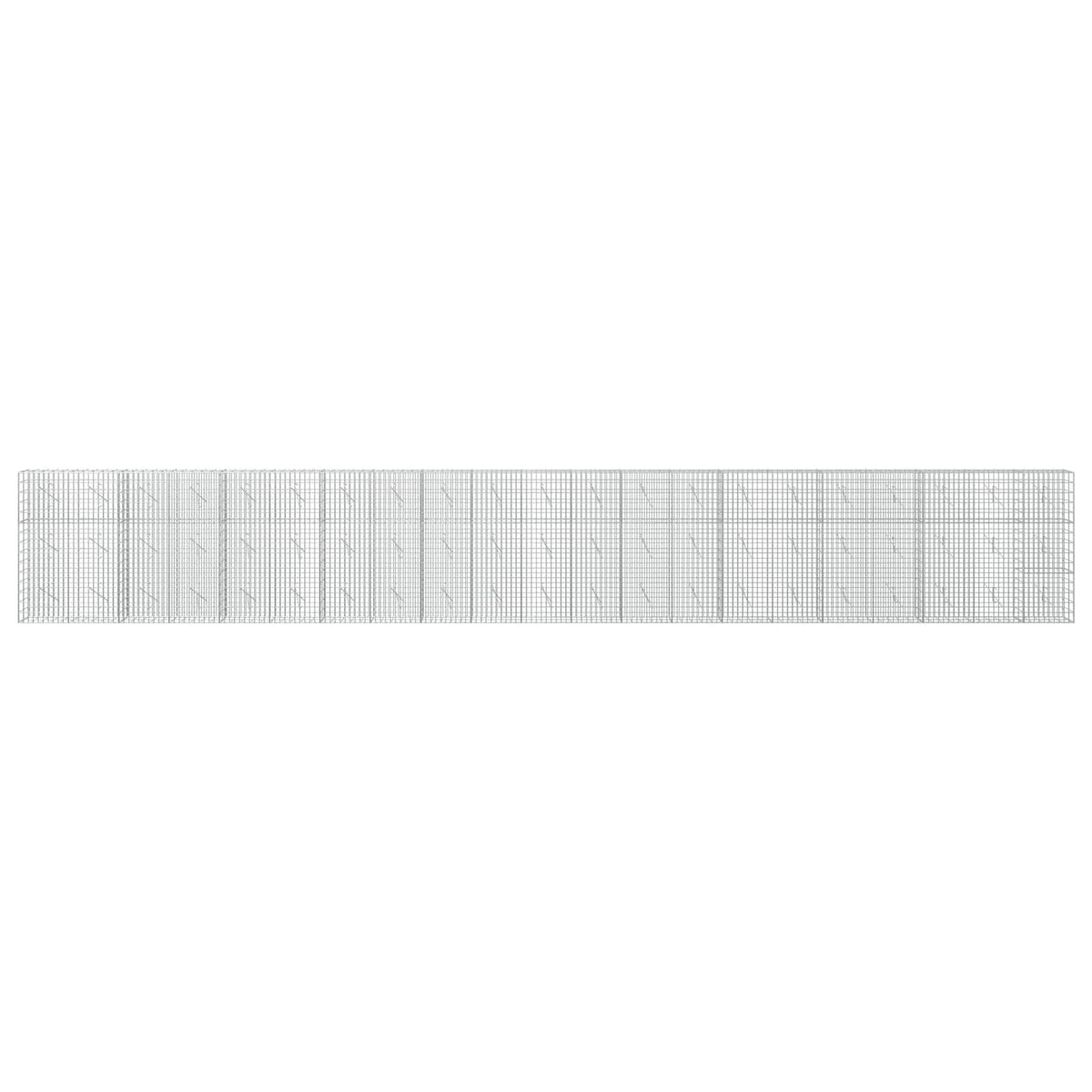 Γκαμπιόν με σύρμα 3,5 mm και πλέγμα 5x10 cm 1050x10x150 εκ - Pakobazaar