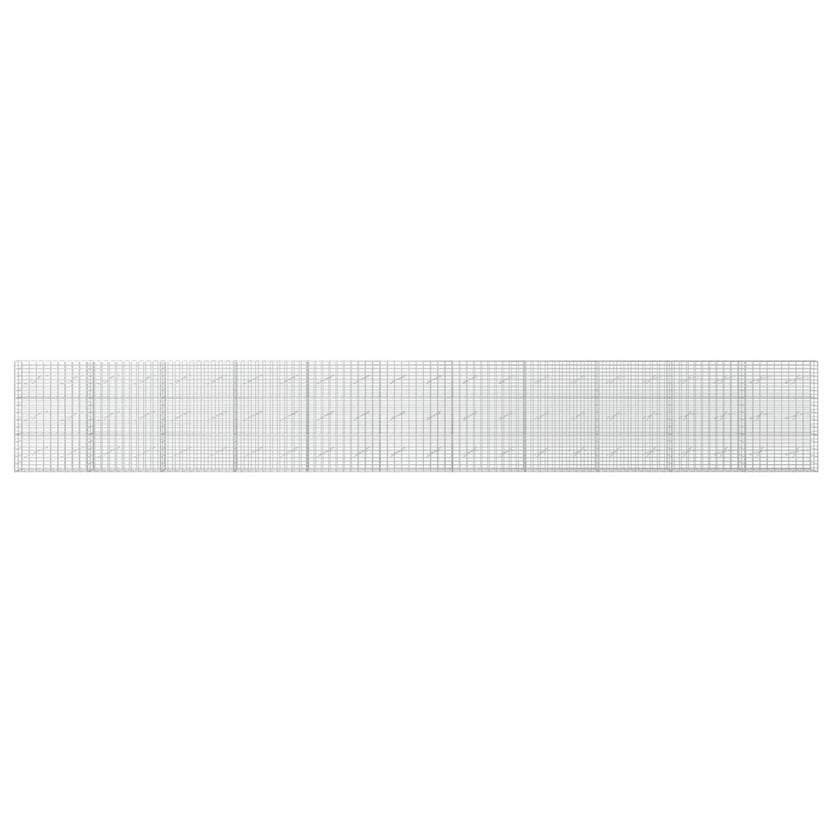 Γκαμπιόν με σύρμα 3,5 mm και πλέγμα 5x10 cm 1100x10x150 εκ - Pakobazaar