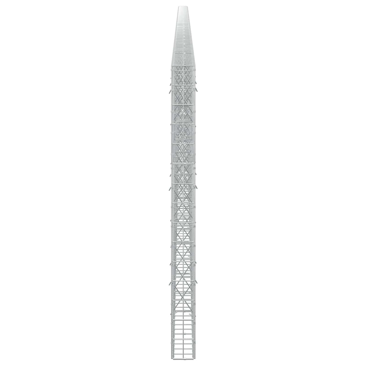 Γκαμπιόν με σύρμα 3,5 mm και πλέγμα 5x10 cm 1150x10x150 εκ - Pakobazaar