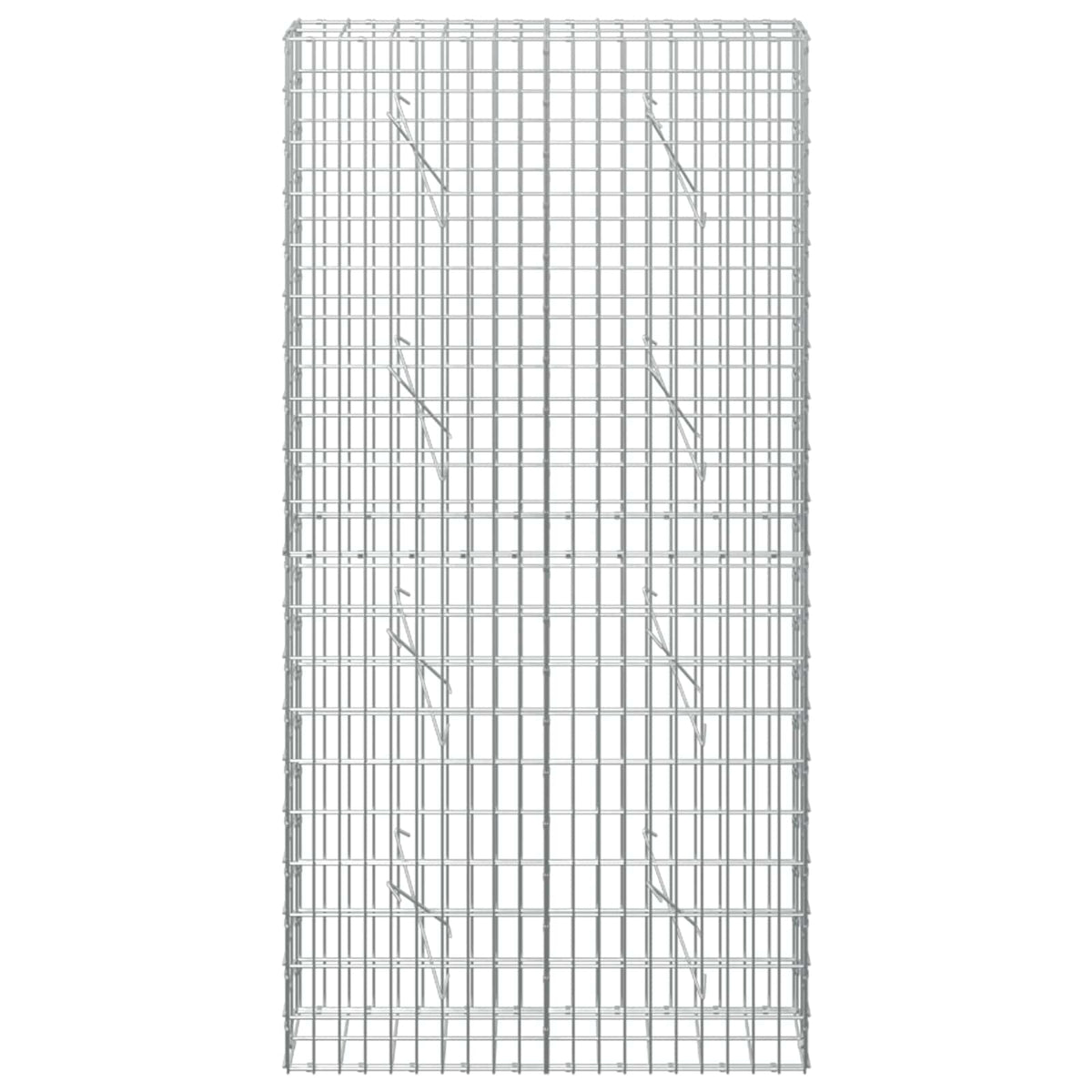 Γκαμπιόν με σύρμα 3,5 mm και πλέγμα 5x10 cm 100x10x200 εκ - Pakobazaar