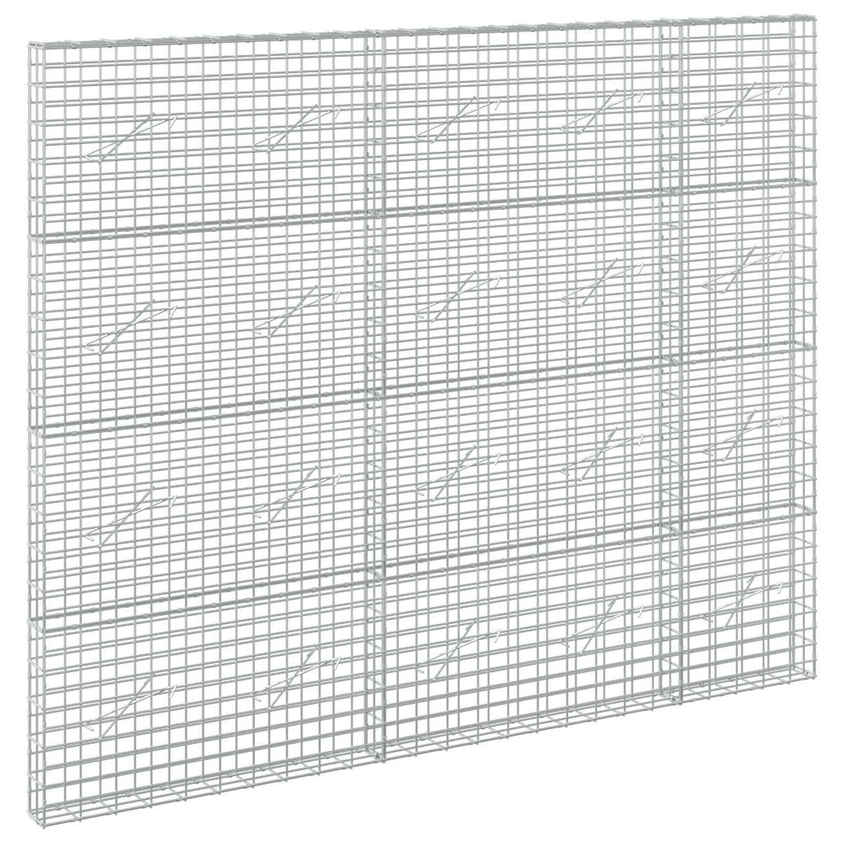 Γκαμπιόν με σύρμα 3,5 mm και πλέγμα 5x10 cm 250x10x200 εκ. - Pakobazaar