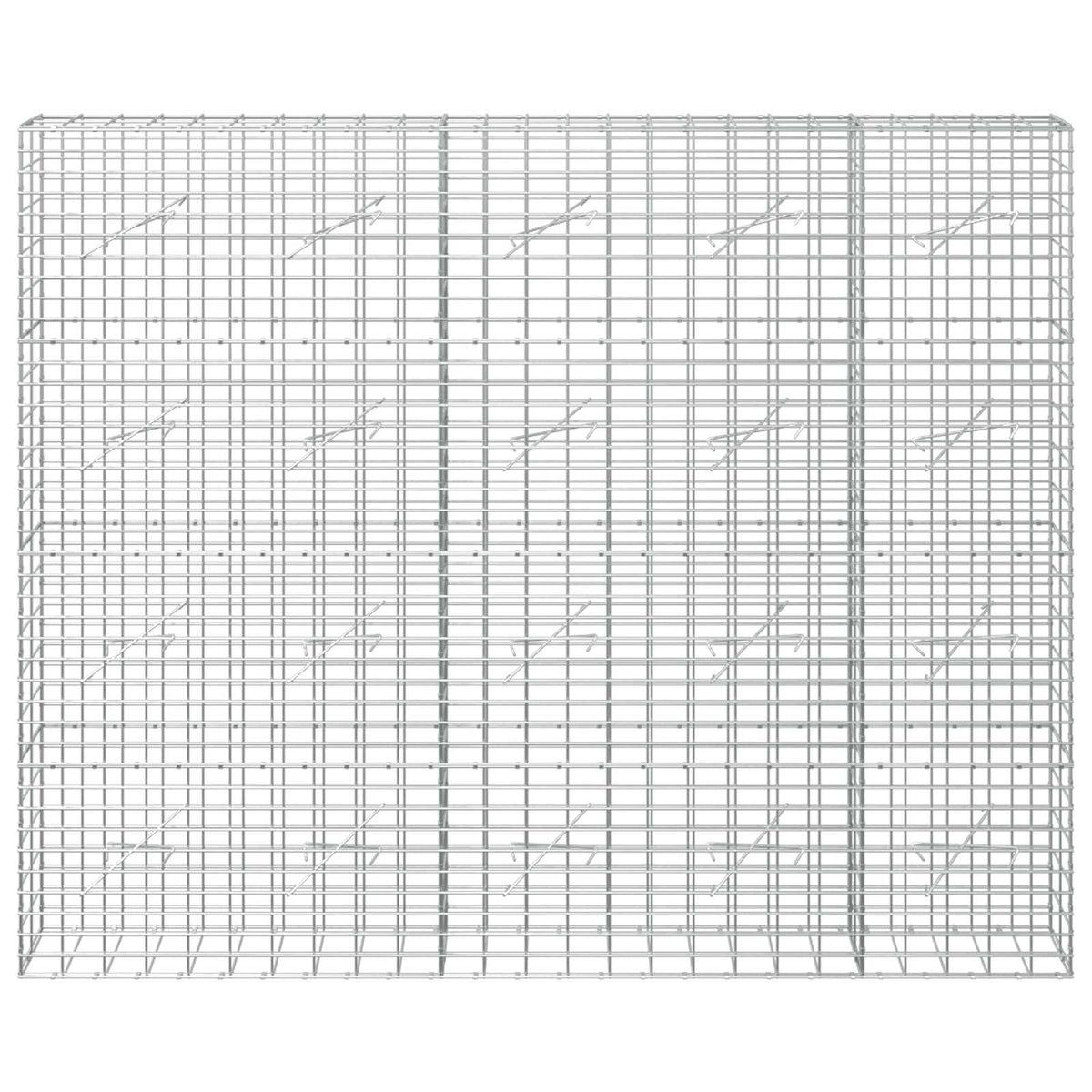 Γκαμπιόν με σύρμα 3,5 mm και πλέγμα 5x10 cm 250x10x200 εκ. - Pakobazaar
