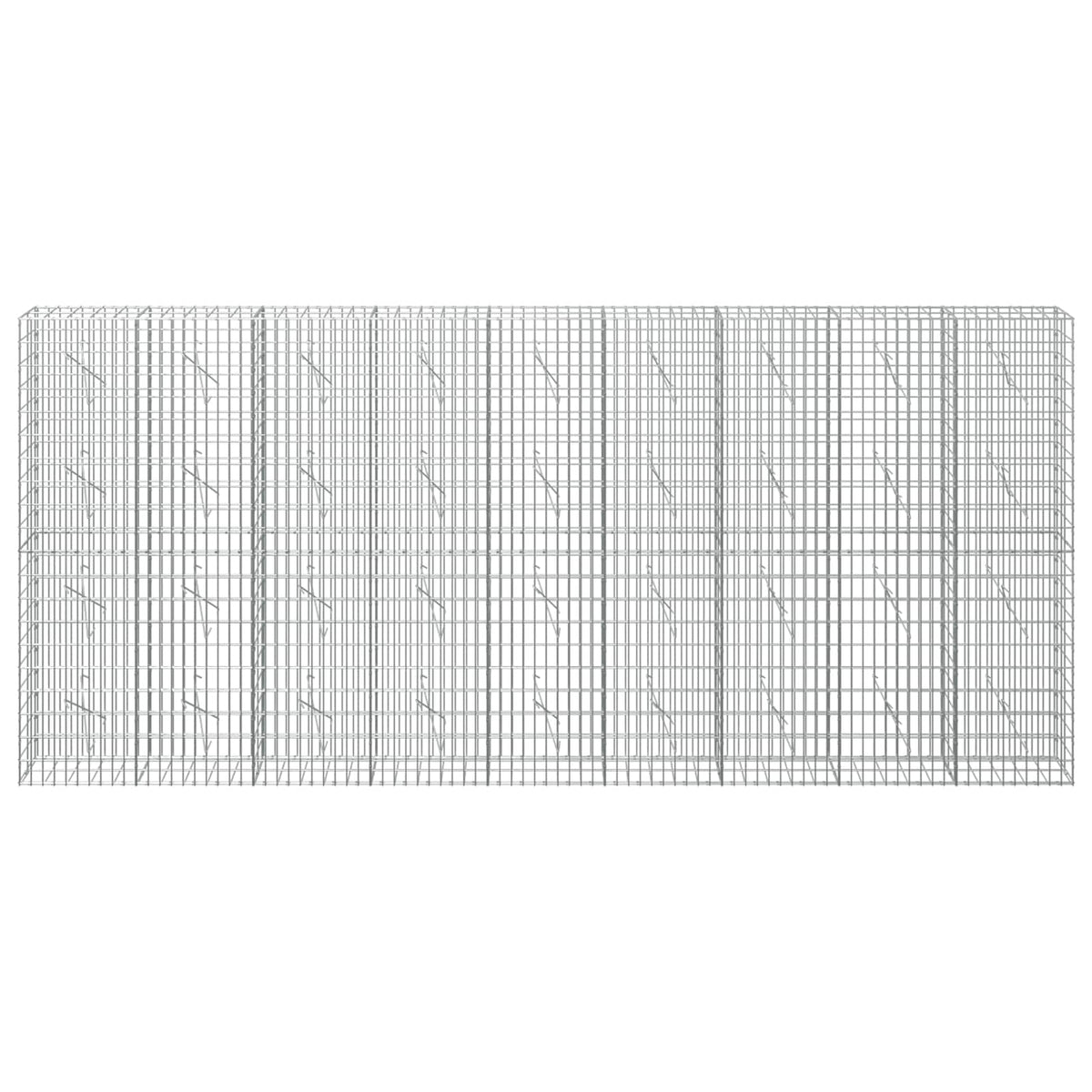 Γκαμπιόν με σύρμα 3,5 mm και πλέγμα 5x10 cm 450x10x200 εκ