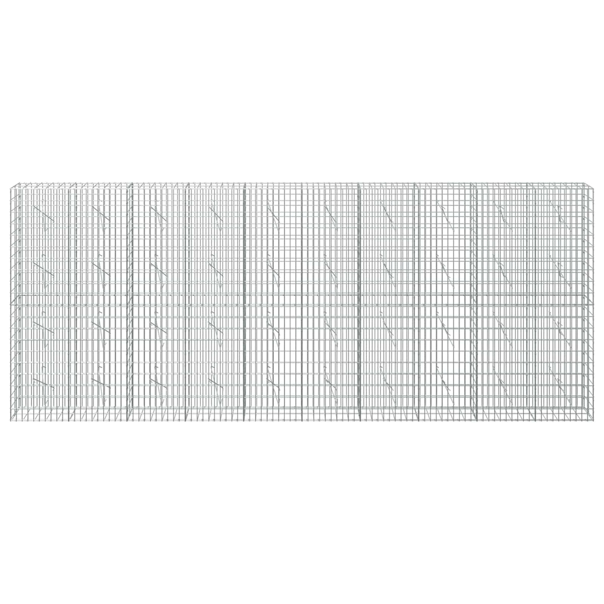 Γκαμπιόν με σύρμα 3,5 mm και πλέγμα 5x10 cm 500x10x200 εκ - Pakobazaar