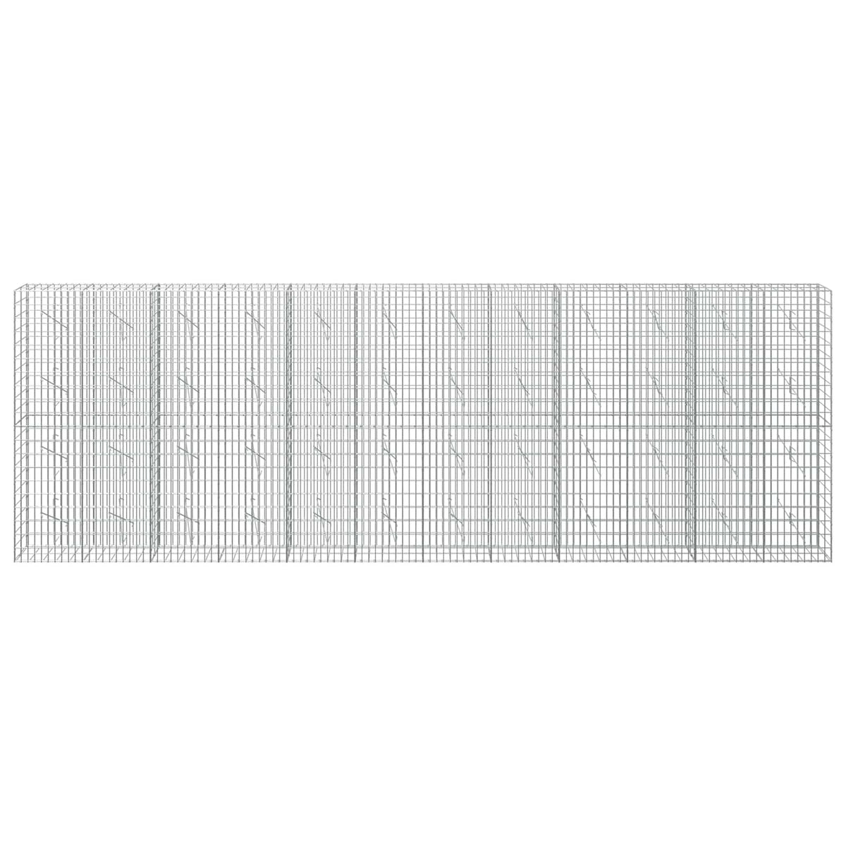 Γκαμπιόν με σύρμα 3,5 mm και πλέγμα 5x10 cm 600x10x200 εκ - Pakobazaar