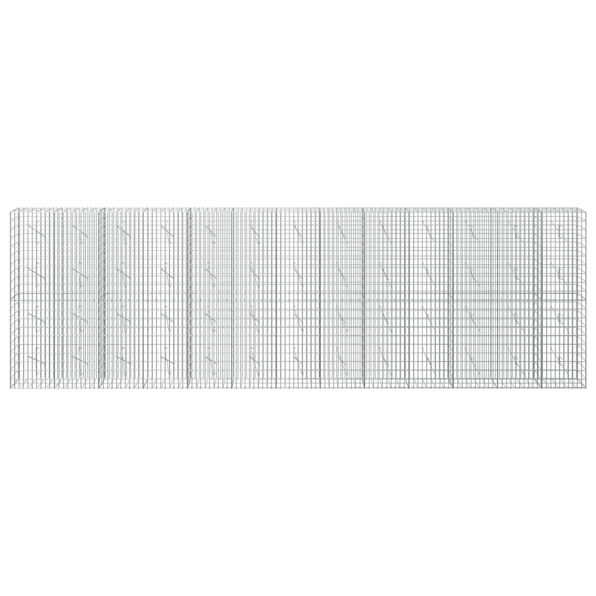 Γκαμπιόν με σύρμα 3,5 mm και πλέγμα 5x10 cm 650x10x200 εκ - Pakobazaar
