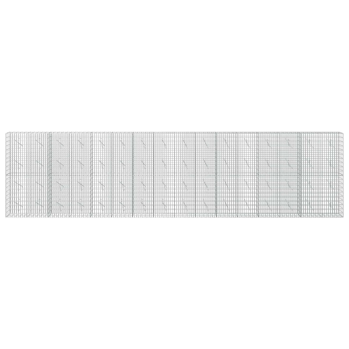 Γκαμπιόν με σύρμα 3,5 mm και πλέγμα 5x10 cm 800x10x200 εκ - Pakobazaar