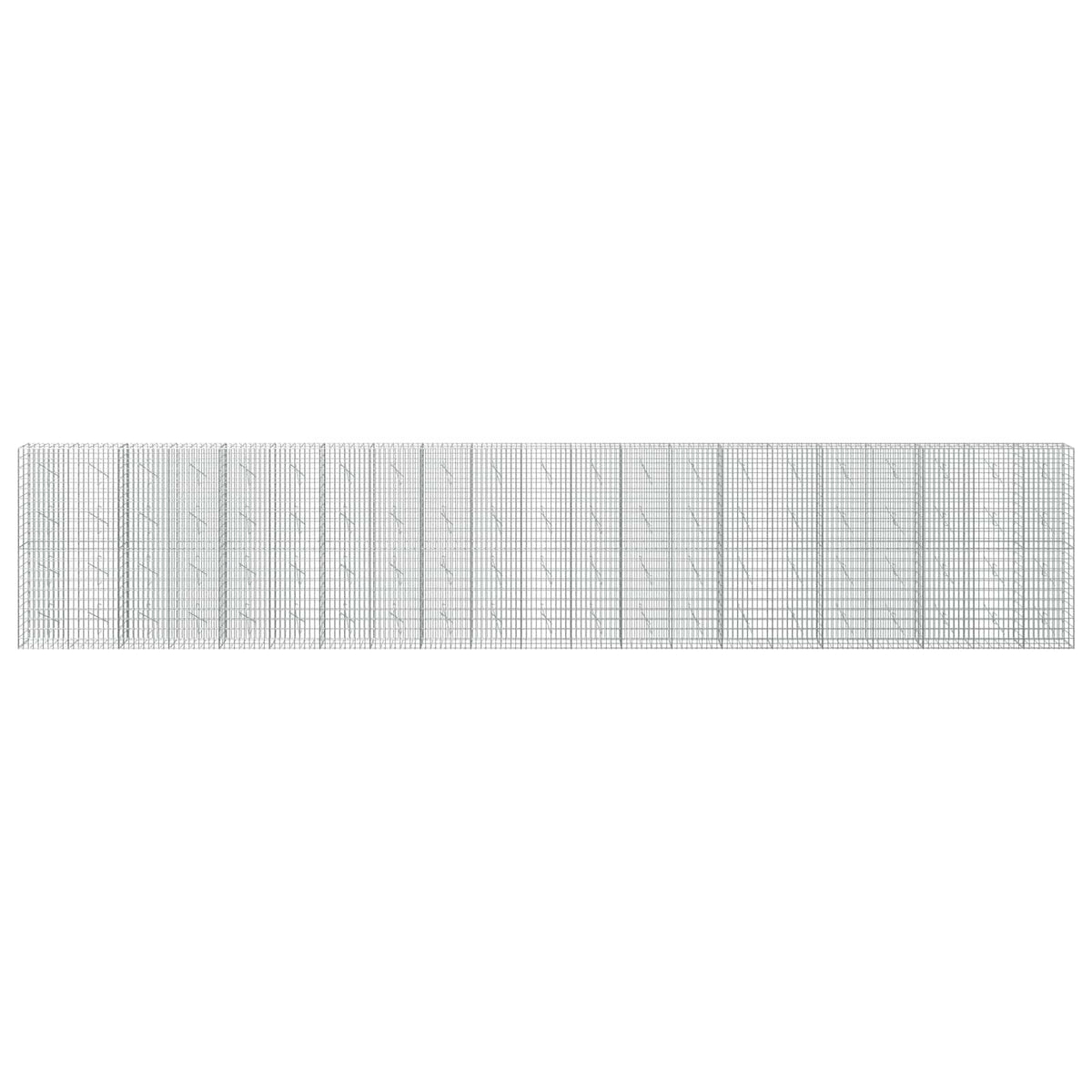 Γκαμπιόν με σύρμα 3,5 mm και πλέγμα 5x10 cm 1050x10x200 εκ - Pakobazaar