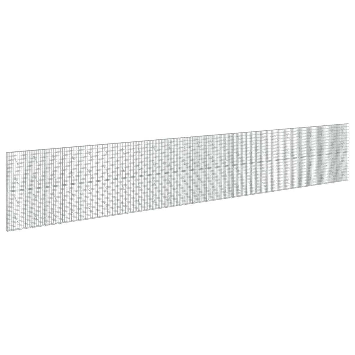 Γκαμπιόν με σύρμα 3,5 mm και πλέγμα 5x10 cm 1200x10x200 εκ - Pakobazaar
