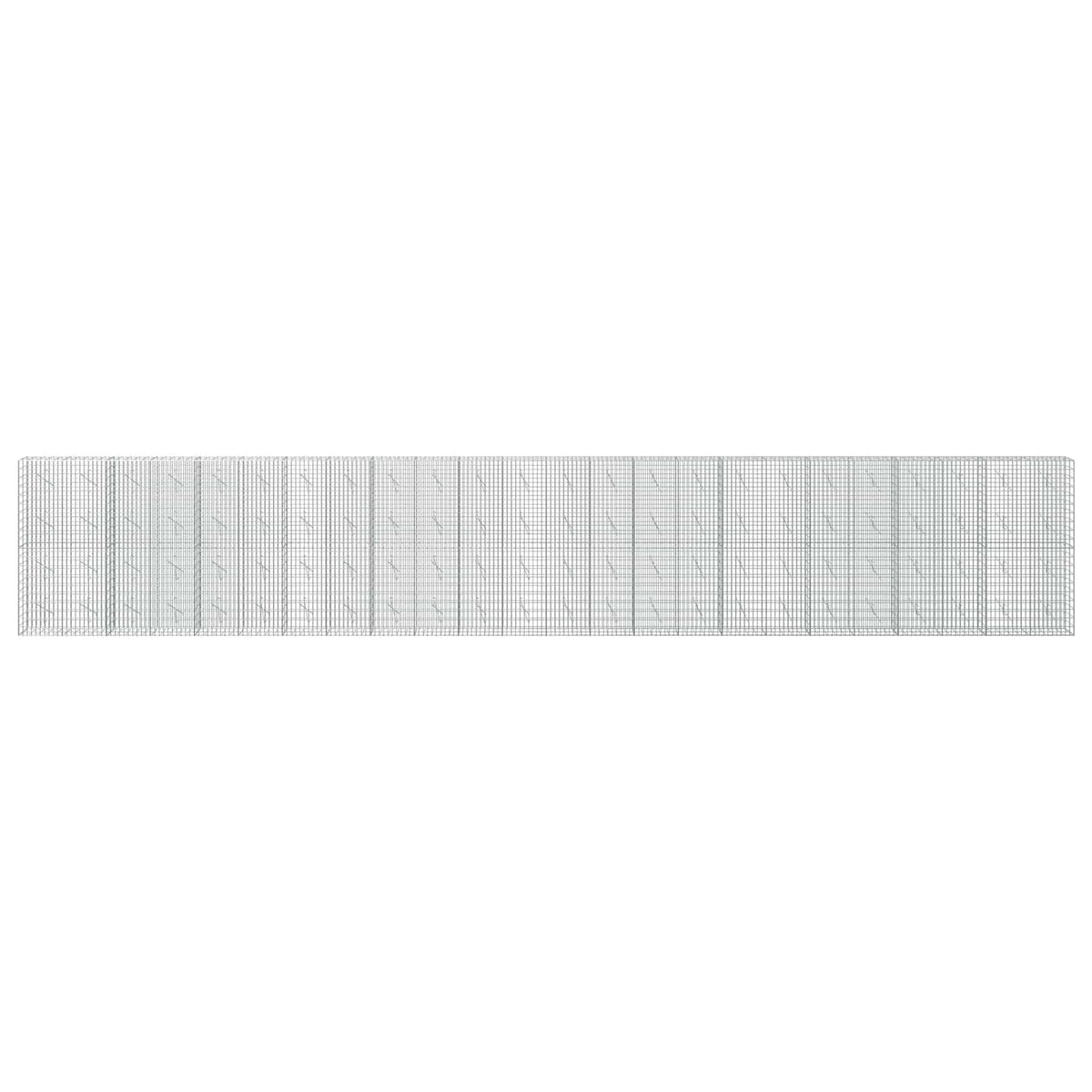 Γκαμπιόν με σύρμα 3,5 mm και πλέγμα 5x10 cm 1200x10x200 εκ - Pakobazaar
