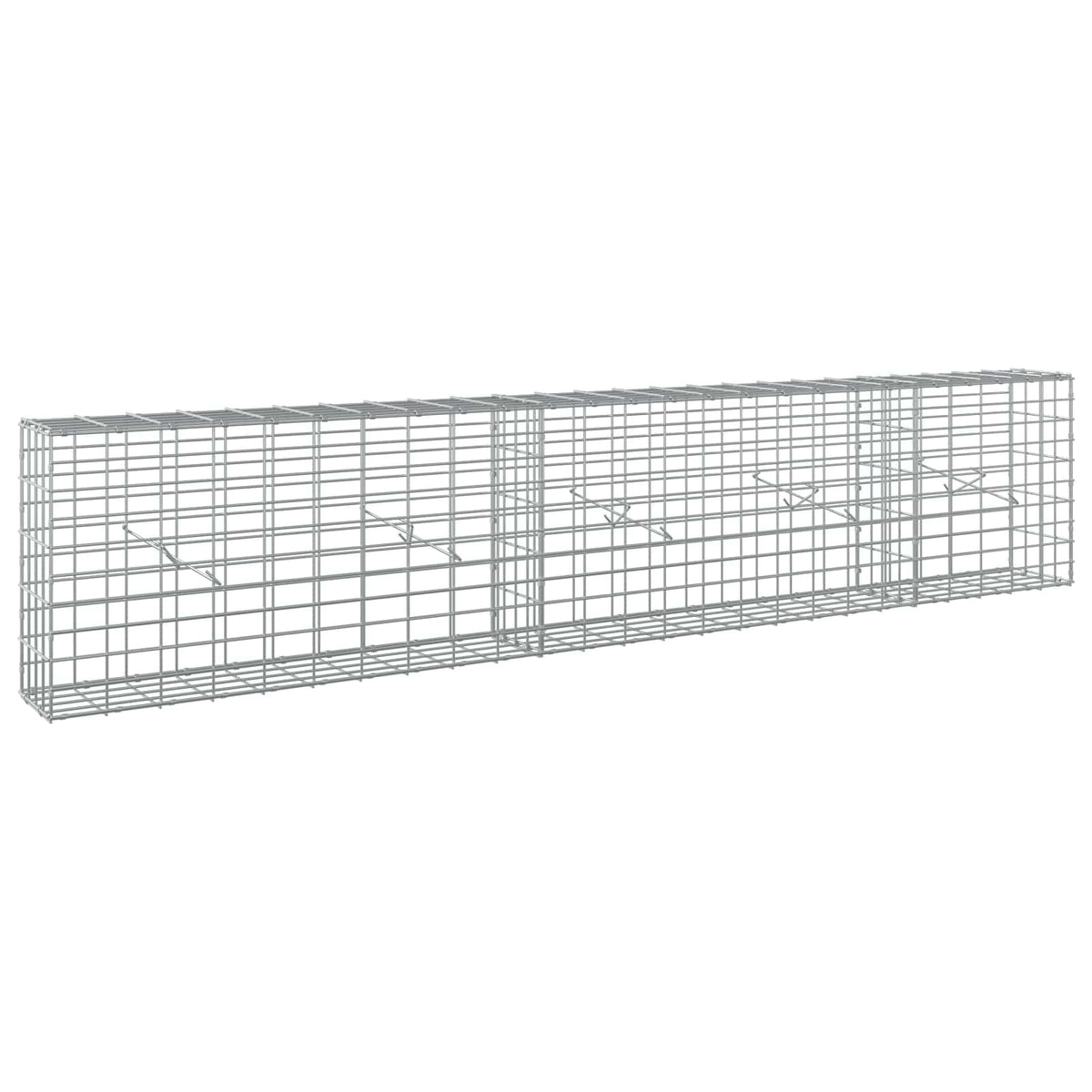Γκαμπιόν με σύρμα 3,5 mm και πλέγμα 5x10 cm 250x20x50 εκ - Pakobazaar