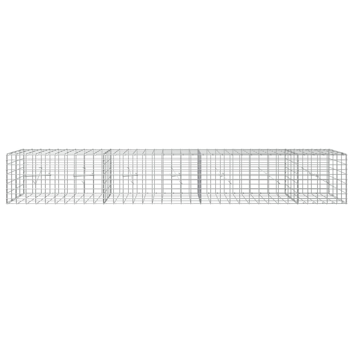 Γκαμπιόν με σύρμα 3,5 mm και πλέγμα 5x10 cm 350x20x50 εκ - Pakobazaar