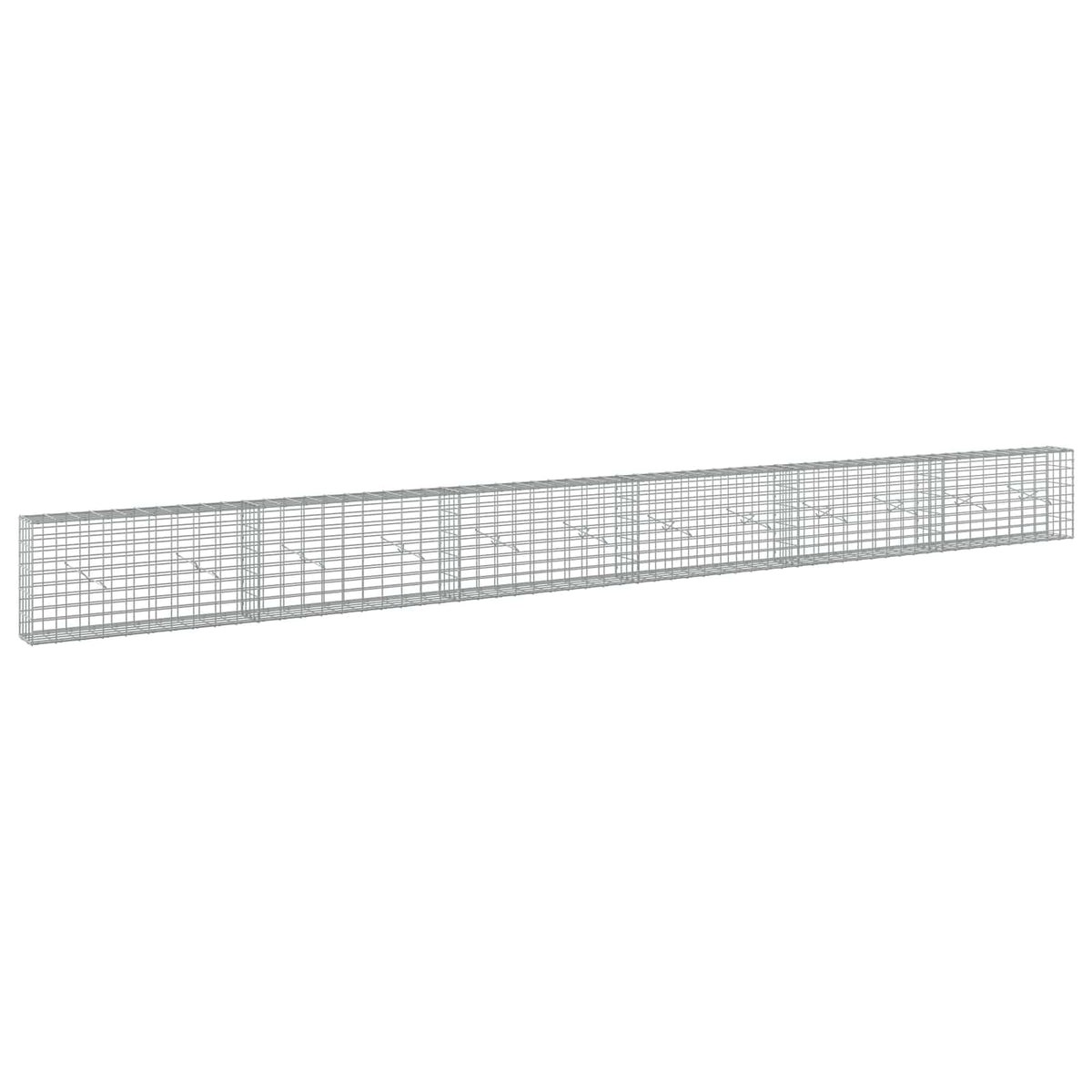 Γκαμπιόν με σύρμα 3,5 mm και πλέγμα 5x10 cm 600x20x50 εκ - Pakobazaar