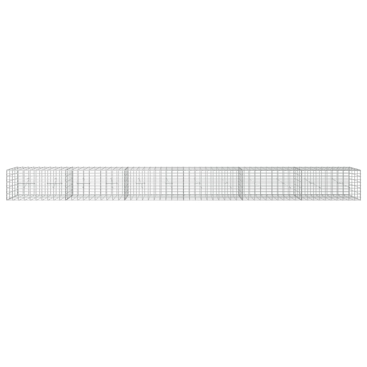 Γκαμπιόν με σύρμα 3,5 mm και πλέγμα 5x10 cm 600x20x50 εκ - Pakobazaar