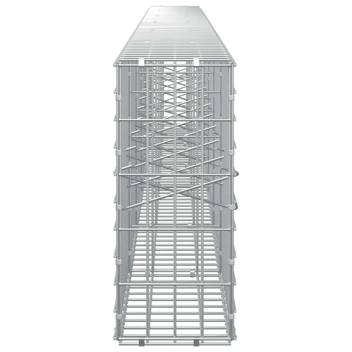 Γκαμπιόν με σύρμα 3,5 mm και πλέγμα 5x10 cm 600x20x50 εκ - Pakobazaar