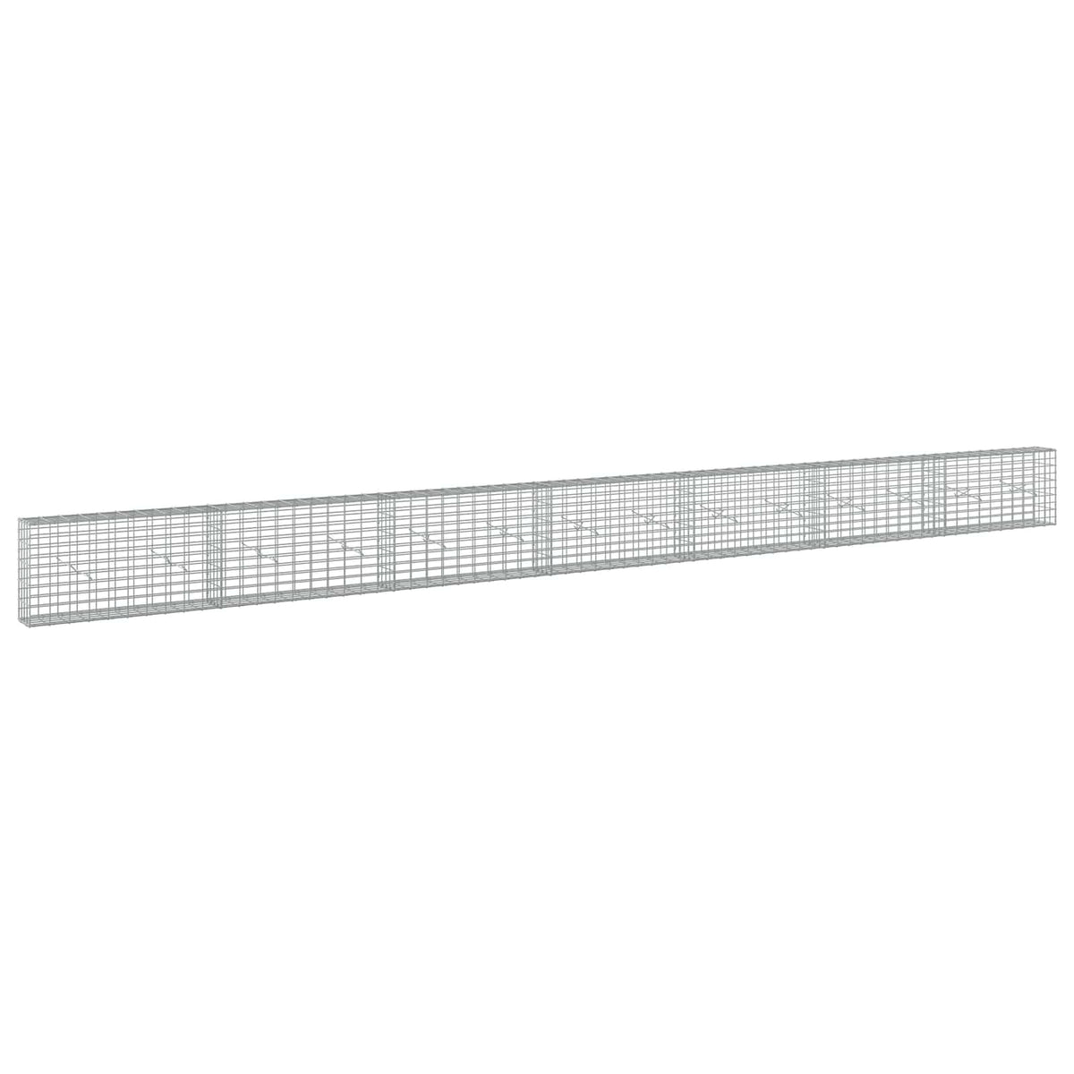 Γκαμπιόν με σύρμα 3,5 mm και πλέγμα 5x10 cm 700x20x50 εκ - Pakobazaar