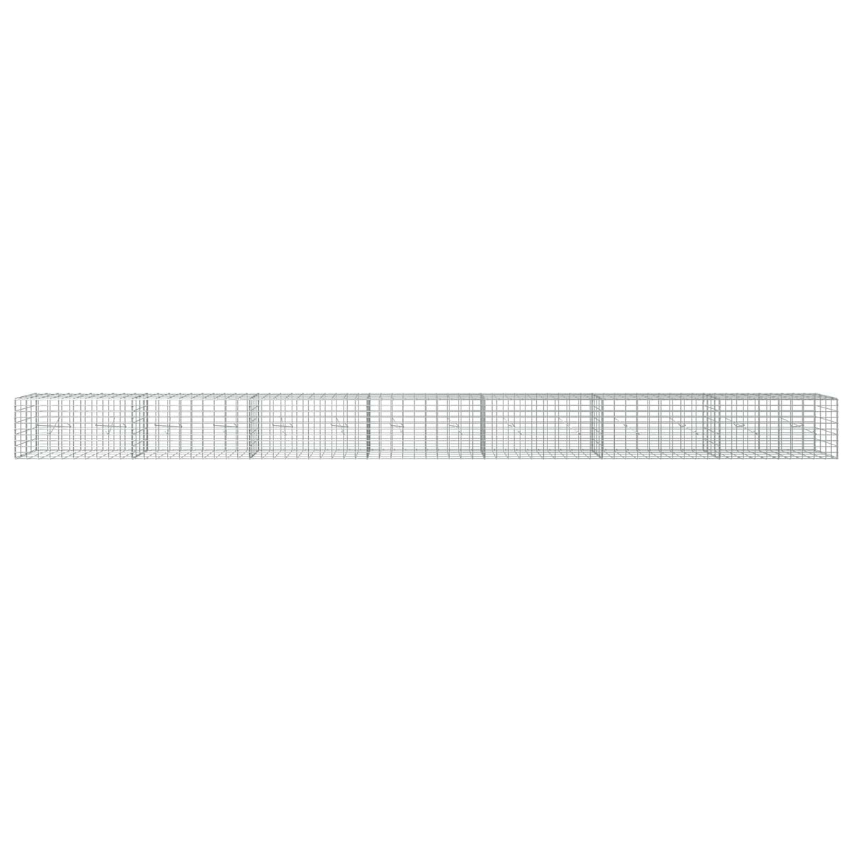 Γκαμπιόν με σύρμα 3,5 mm και πλέγμα 5x10 cm 700x20x50 εκ - Pakobazaar