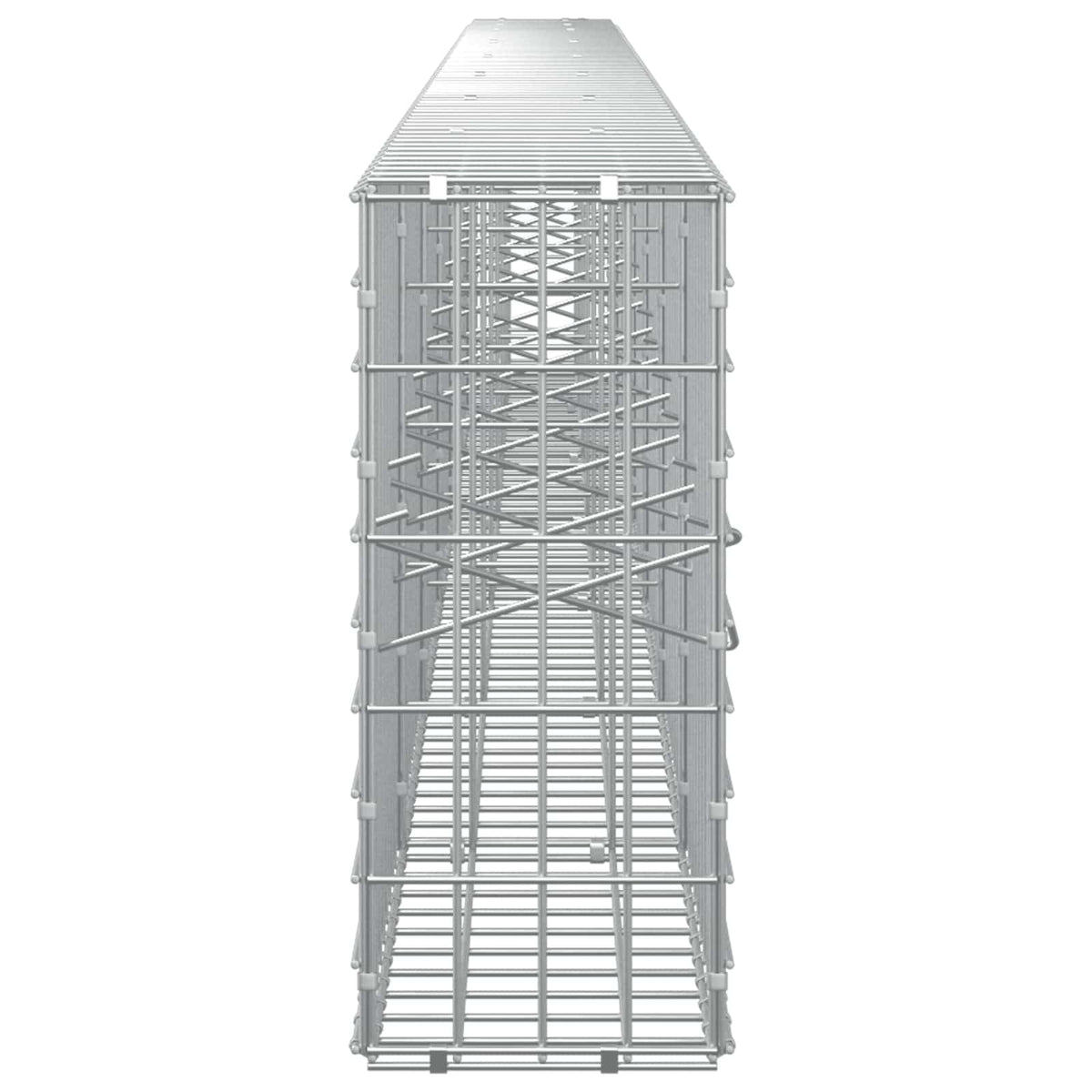Γκαμπιόν με σύρμα 3,5 mm και πλέγμα 5x10 cm 700x20x50 εκ - Pakobazaar
