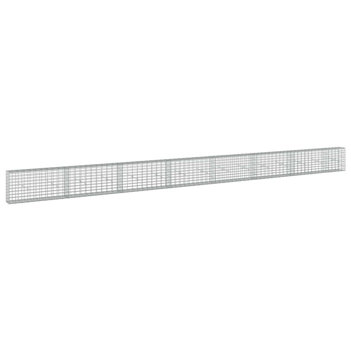 Γκαμπιόν με σύρμα 3,5 mm και πλέγμα 5x10 cm 750x20x50 εκ - Pakobazaar
