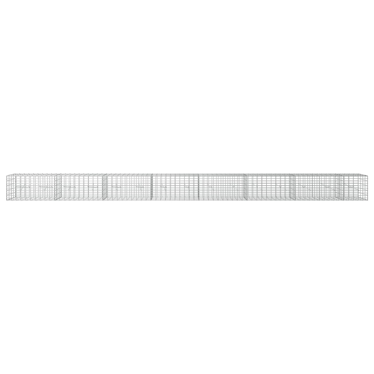 Γκαμπιόν με σύρμα 3,5 mm και πλέγμα 5x10 cm 750x20x50 εκ - Pakobazaar