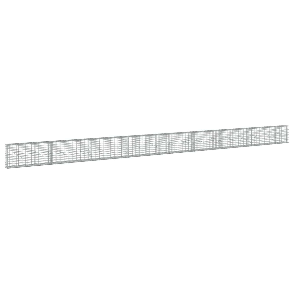 Γκαμπιόν με σύρμα 3,5 mm και πλέγμα 5x10 cm 850x20x50 εκ - Pakobazaar