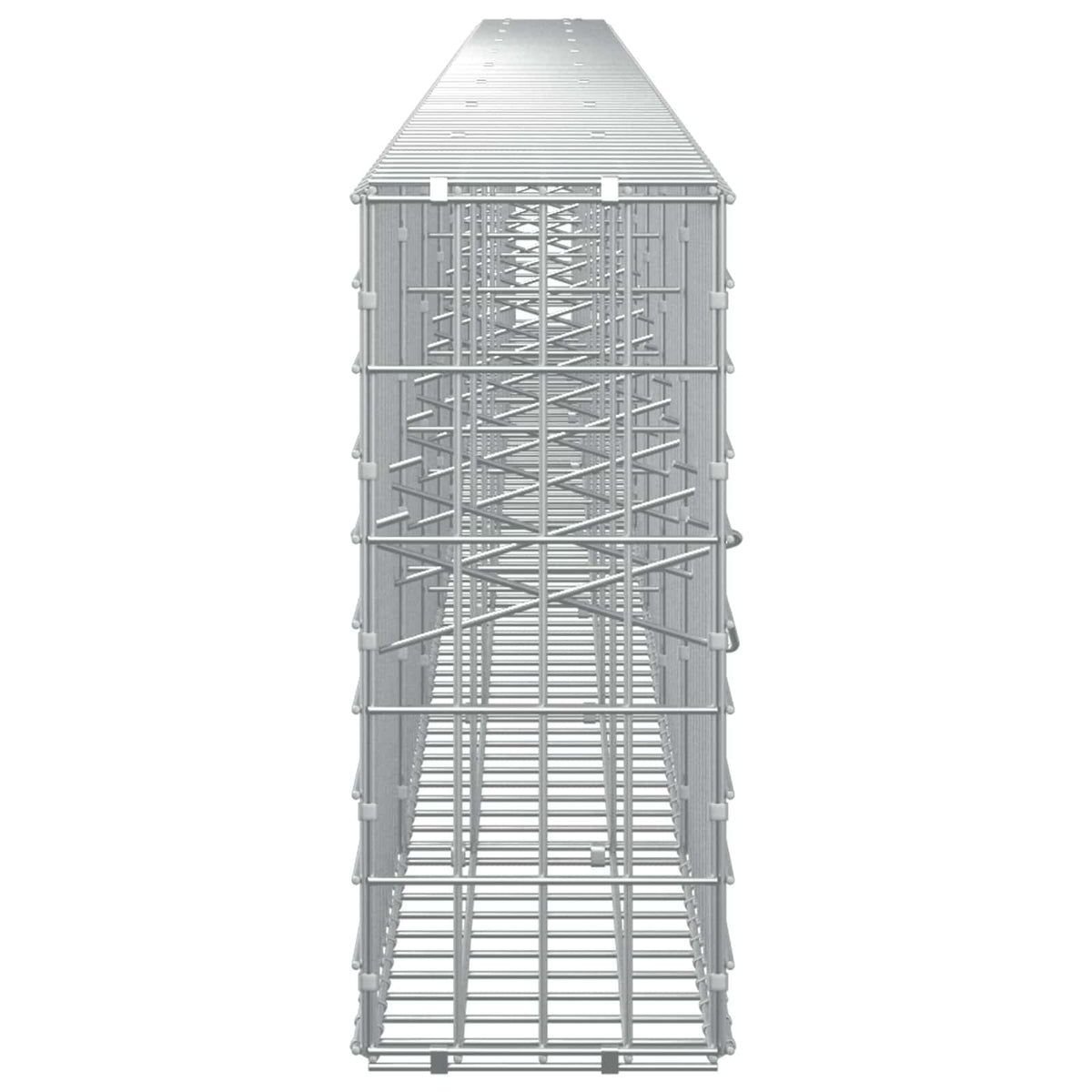 Γκαμπιόν με σύρμα 3,5 mm και πλέγμα 5x10 cm 850x20x50 εκ - Pakobazaar