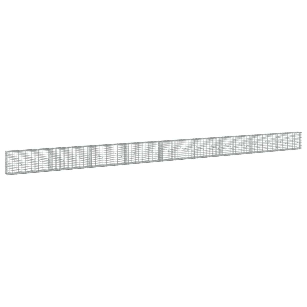 Γκαμπιόν με σύρμα 3,5 mm και πλέγμα 5x10 cm 900x20x50 εκ - Pakobazaar