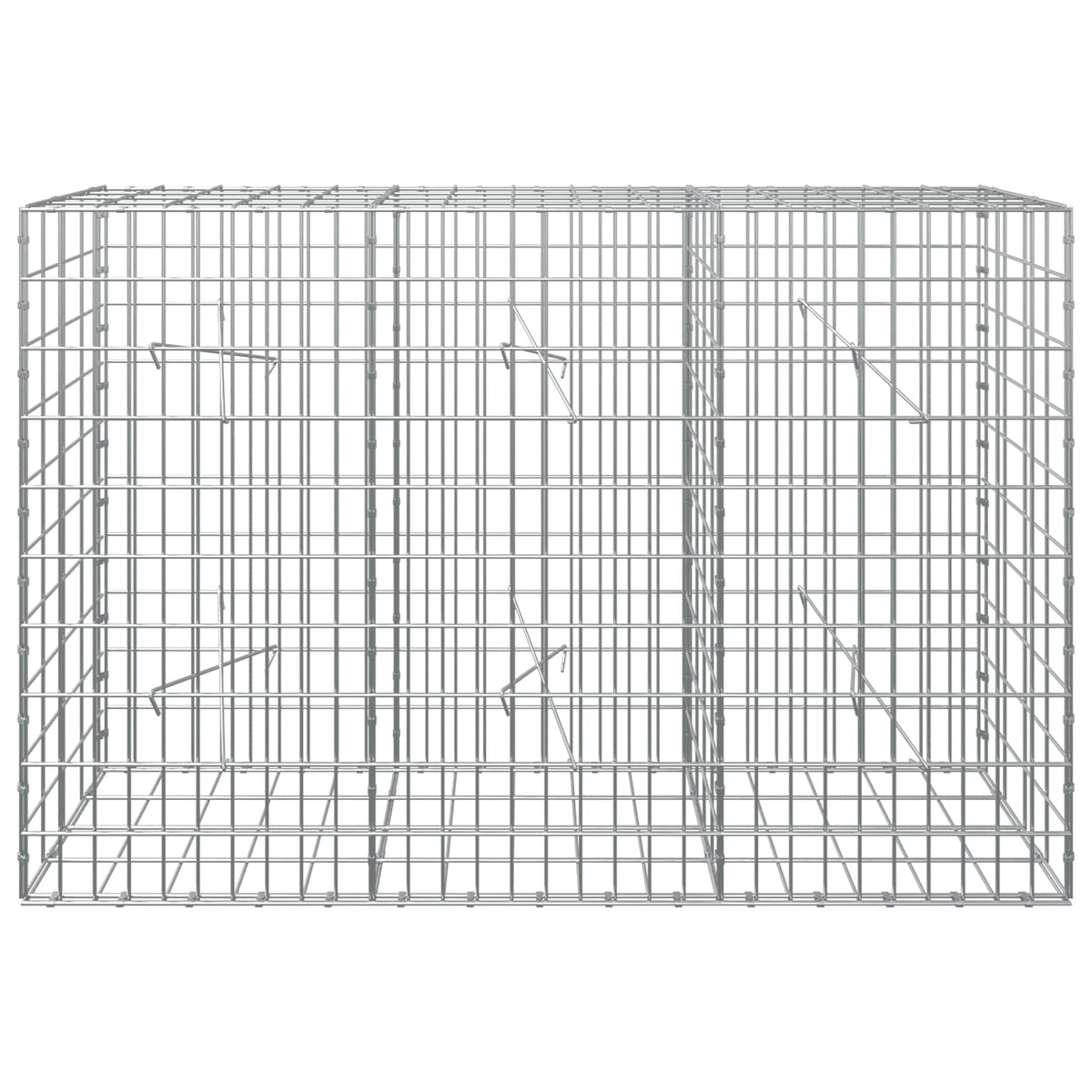 Γκαμπιόν με σύρμα 3,5 mm και πλέγμα 5x10 cm 150x20x100 εκ - Pakobazaar