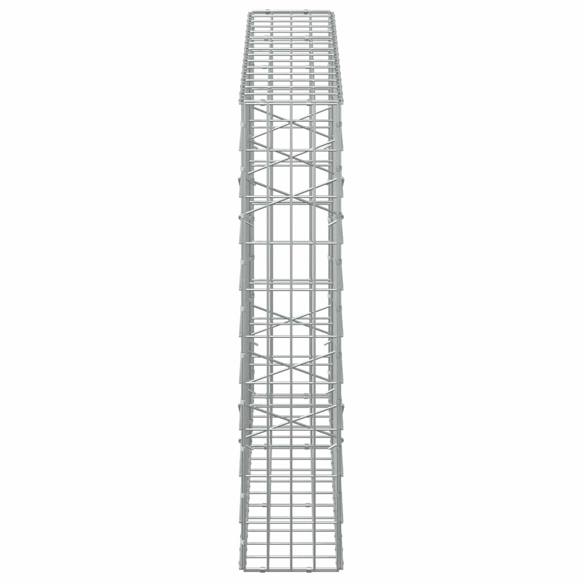 Γκαμπιόν με σύρμα 3,5 mm και πλέγμα 5x10 cm 150x20x100 εκ - Pakobazaar