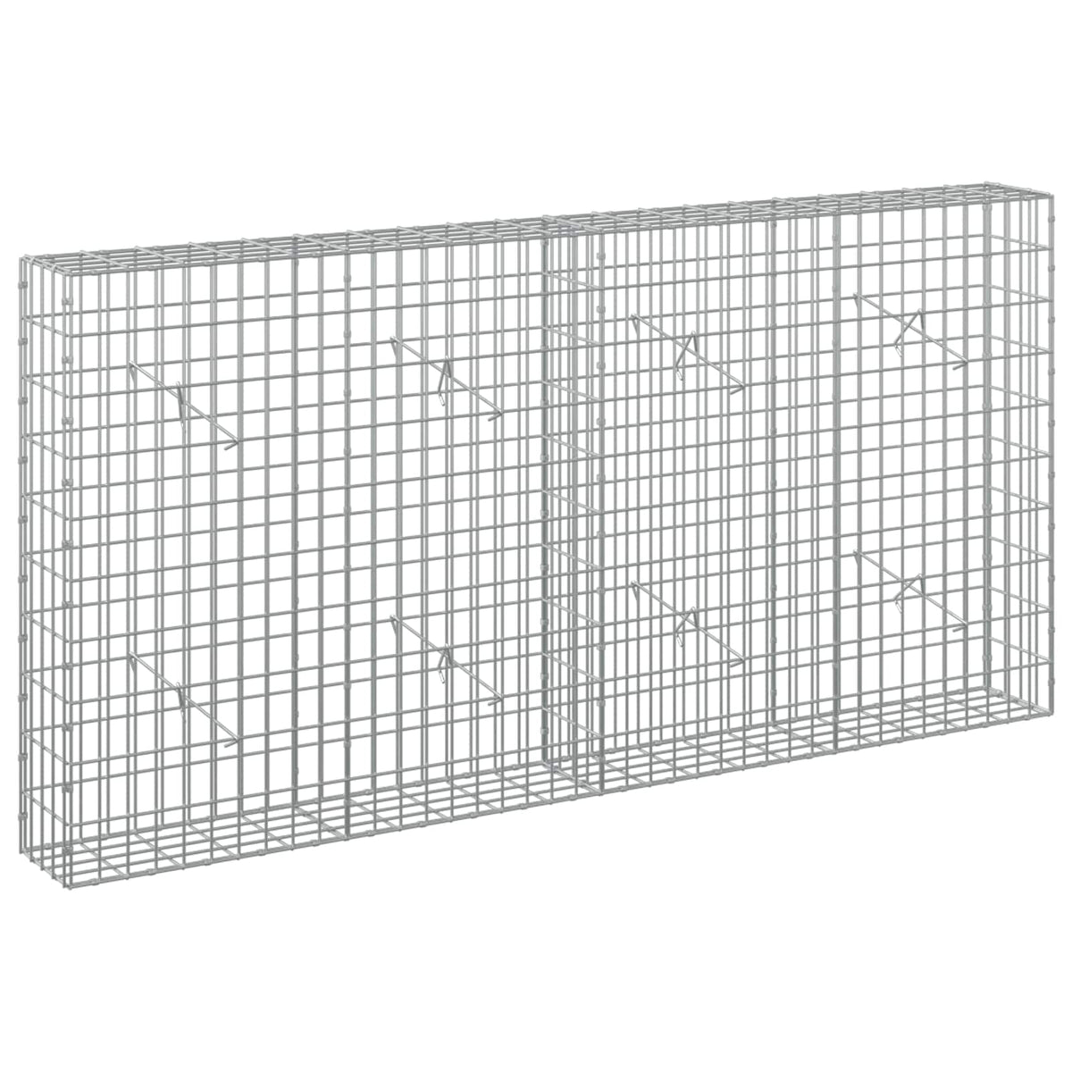 Γκαμπιόν με σύρμα 3,5 mm και πλέγμα 5x10 cm 200x20x100 εκ - Pakobazaar