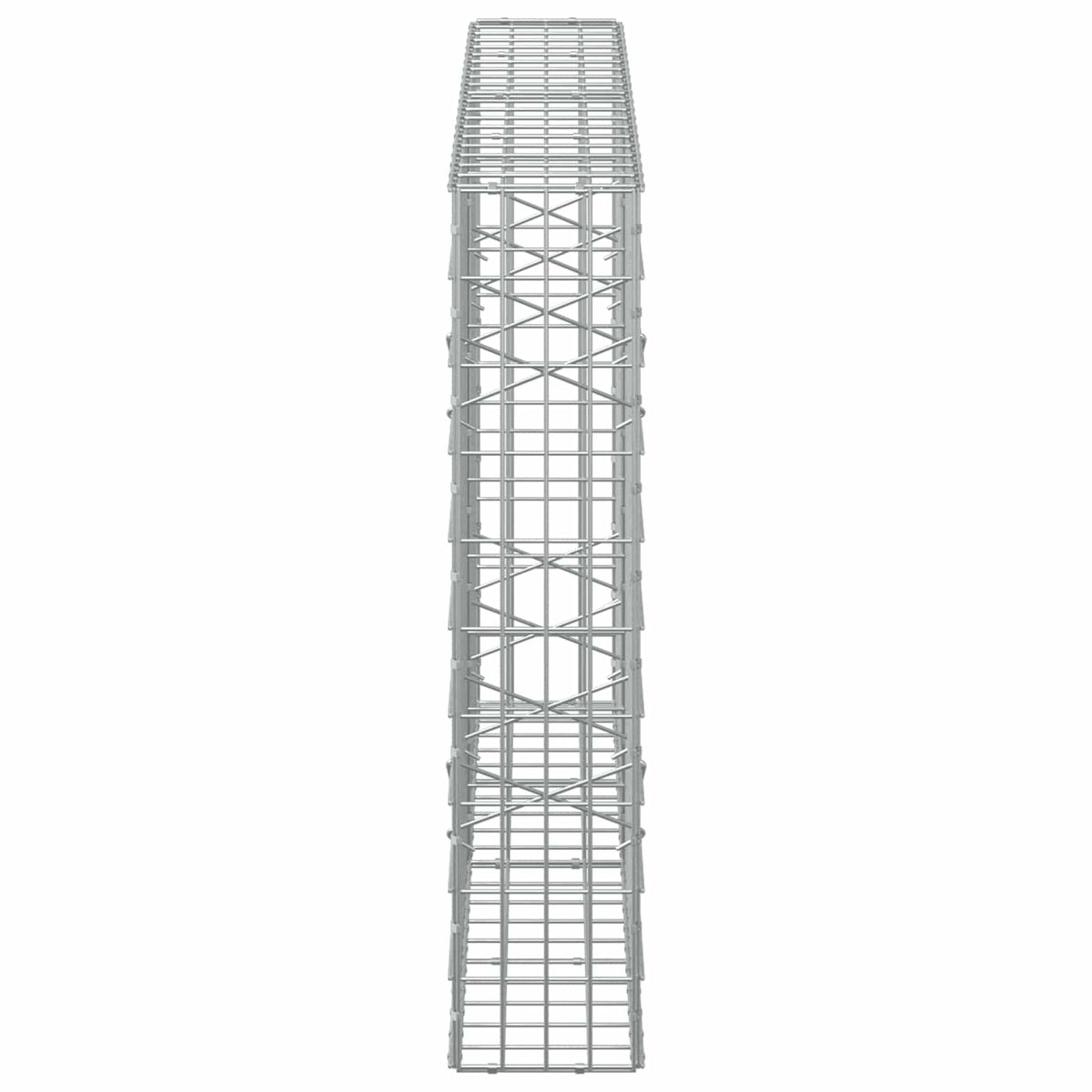 Γκαμπιόν με σύρμα 3,5 mm και πλέγμα 5x10 cm 200x20x100 εκ - Pakobazaar